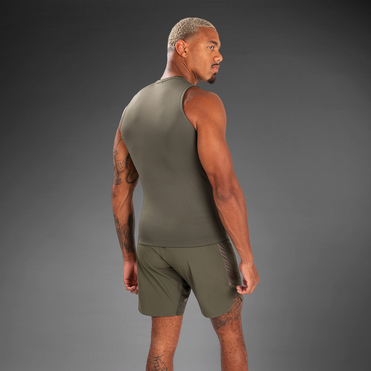 Venum Contender Herren Ärmelloser Rashguard - Khaki