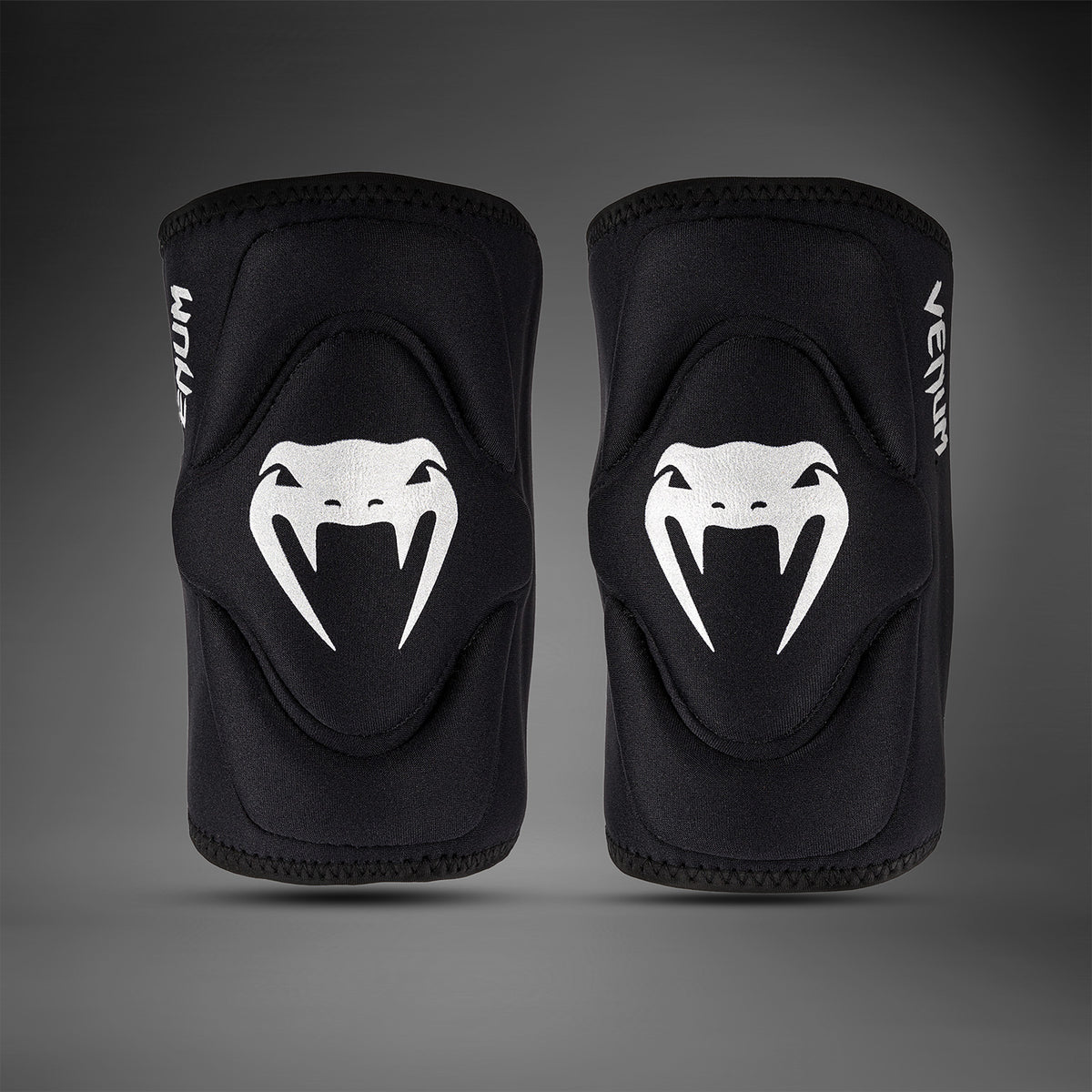 Venum Gel Kontact Knieschoner - Schwarz/Silber