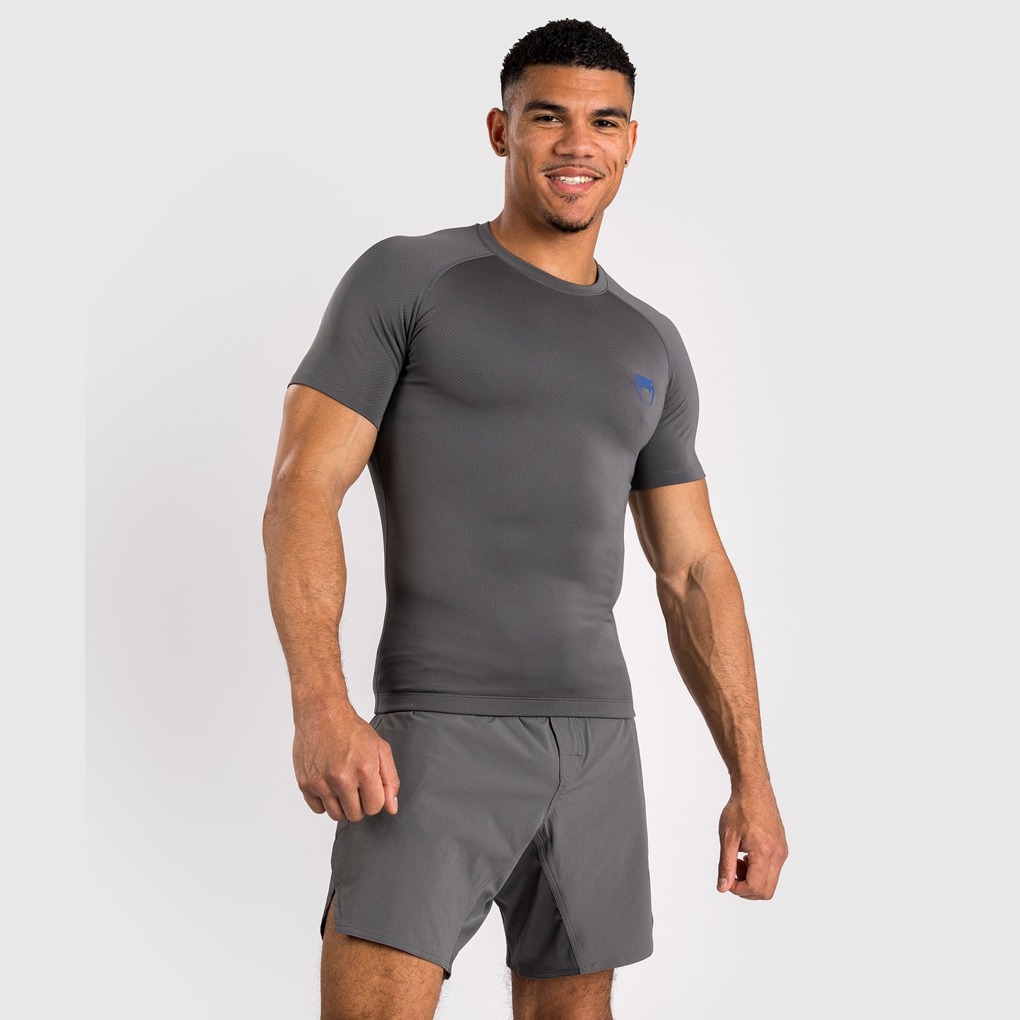 Venum Contender Herren Kurzarm Rashguard - Grau