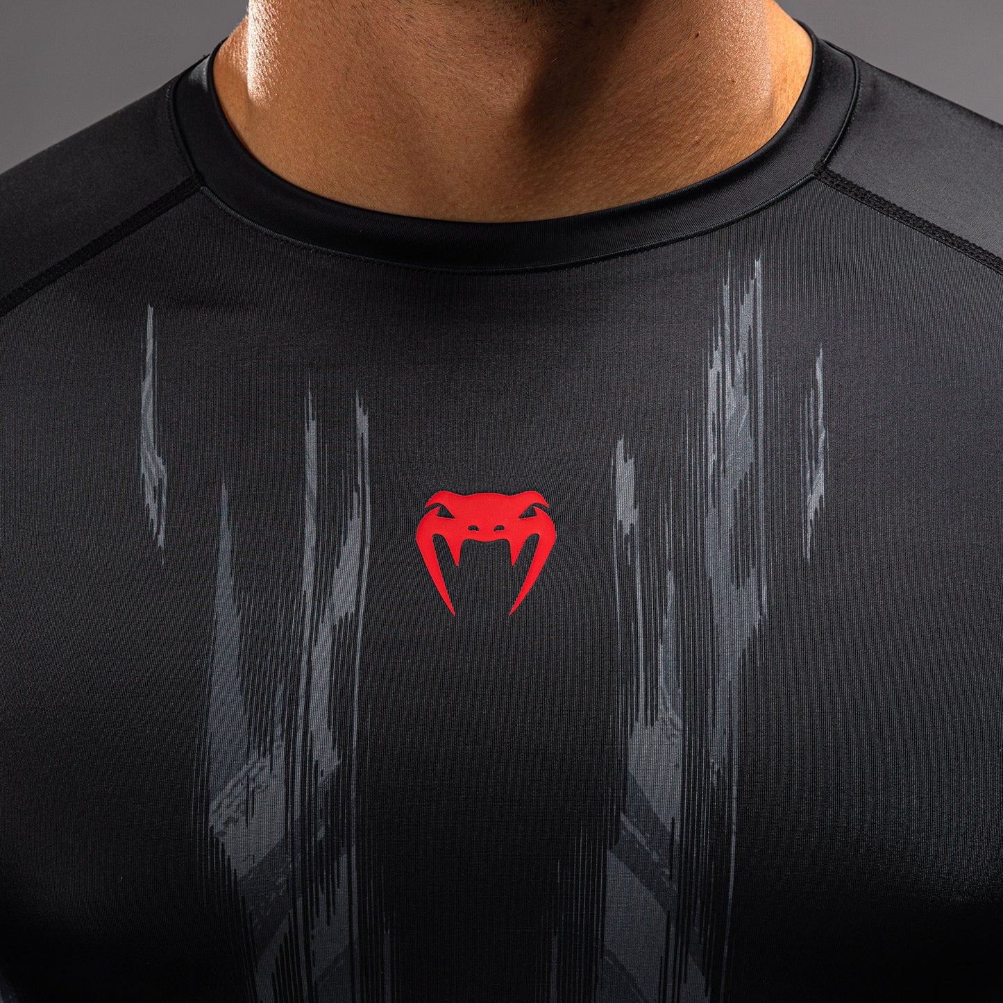 Venum Demon Langarm Rashguard - Schwarz/Grau