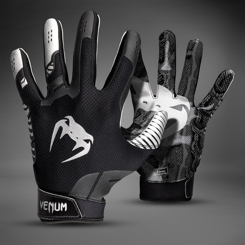 Venum Elite Football Handschuhe - Schwarz/Silber