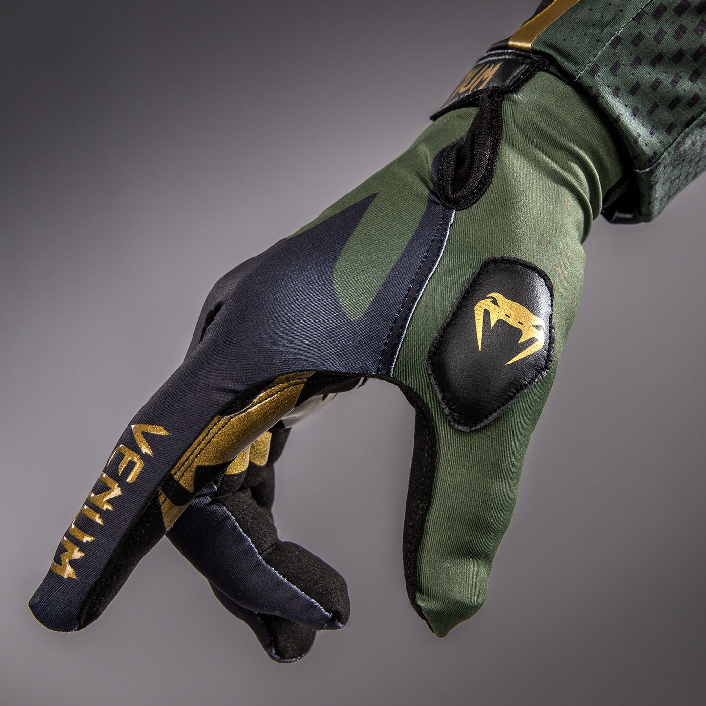 Venum MX Summer Motorsports-Handschuhe - Schwarz/Grün/Gold