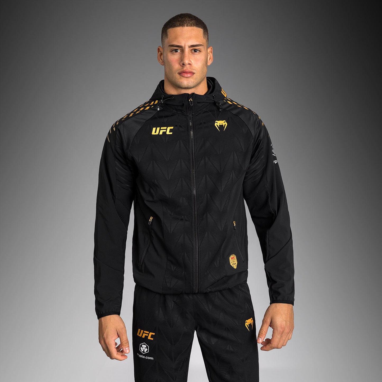 UFC Zenith by Venum Authentic Fight Night Kapuzenjacke Herren Personalisiert - Champion