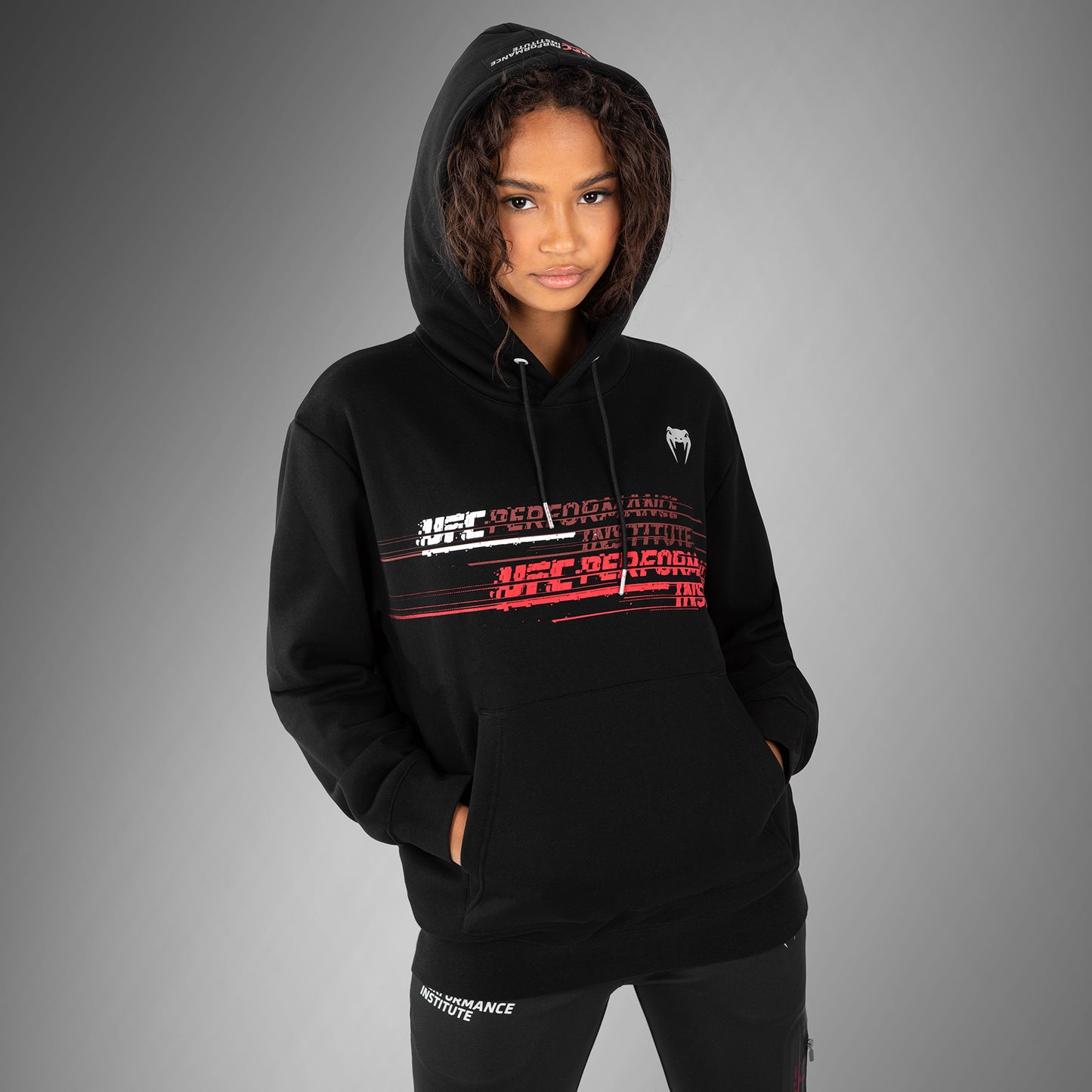 UFC Venum Performance Institute 2.0 Hoodie für Frauen - Schwarz/Rot