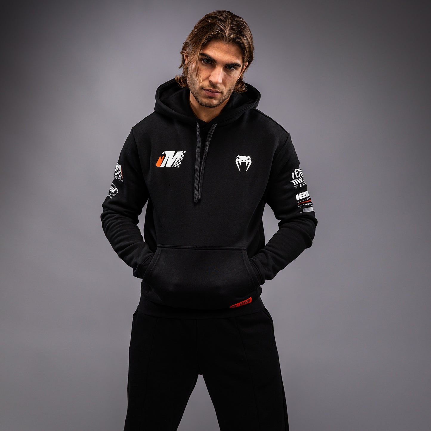 Venum Motorsport Hoodie - Tiefschwarz