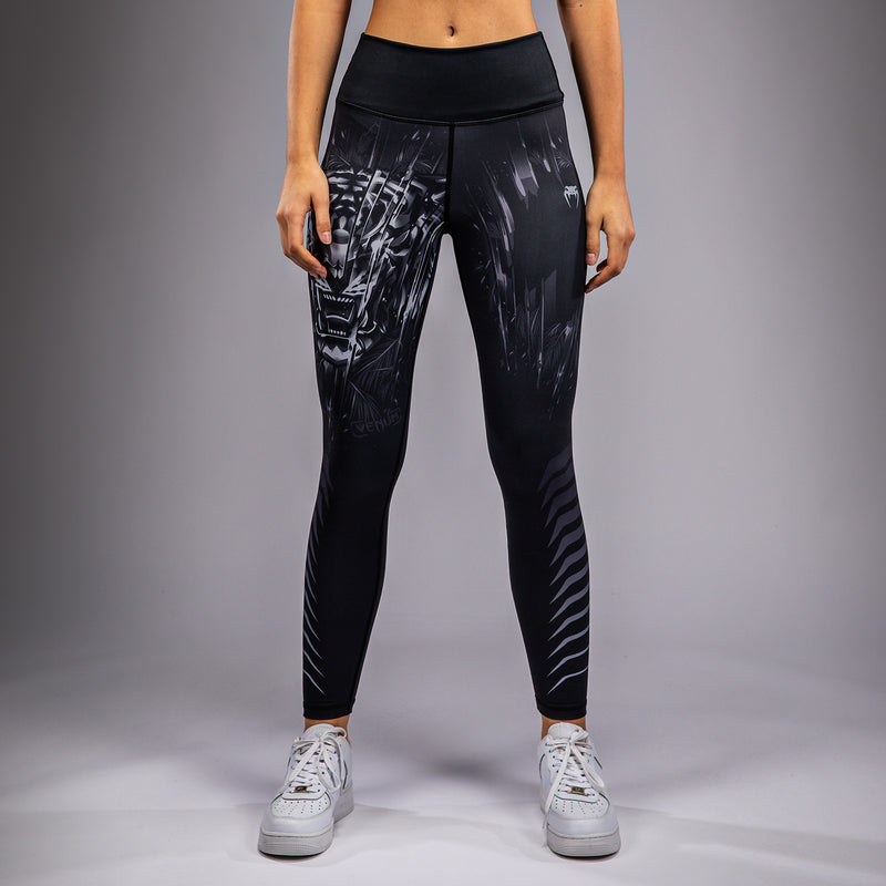 Venum Tiger Damen Leggings - Schwarz/Silber
