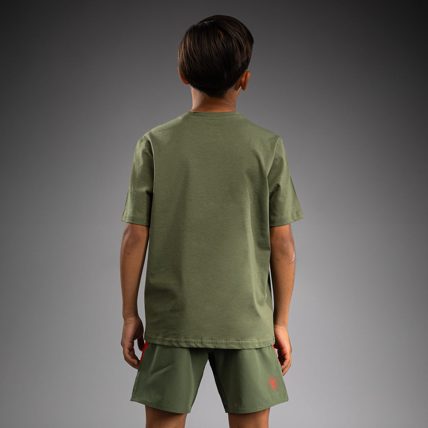 Venum Contender Kinder T-Shirt - Armeegrün/Orange