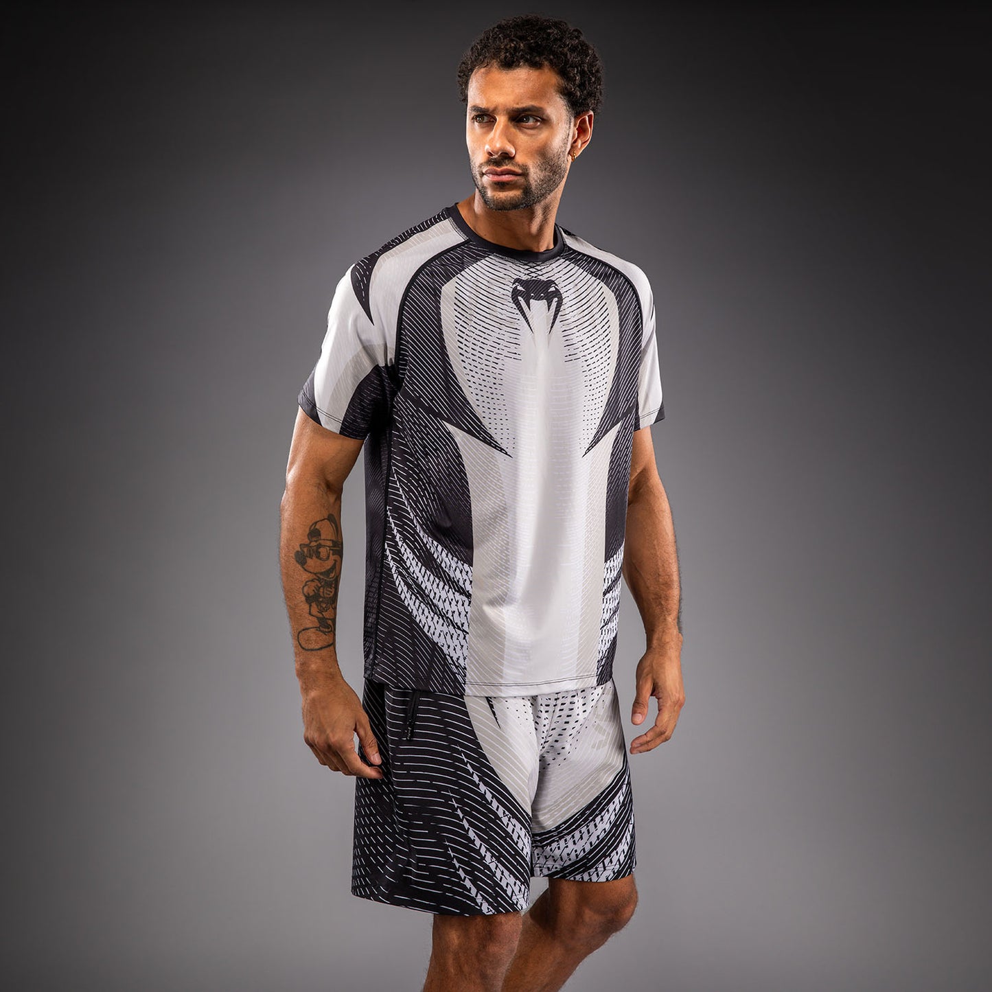 Venum Galactic 3.0 Dry-Tech T-Shirt - Cremeweiß/Schwarz