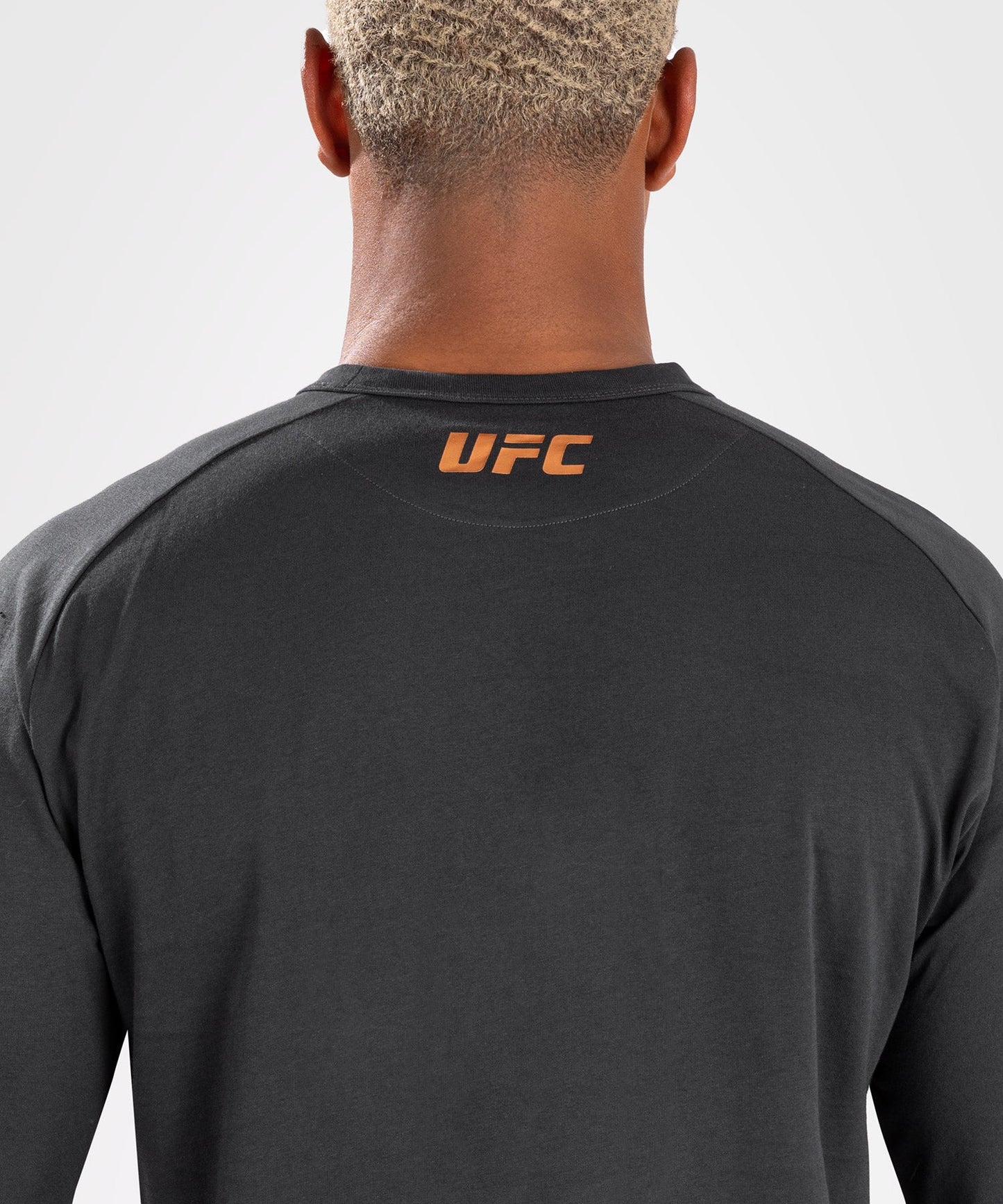 UFC Adrenaline by Venum Fight Week Herren Langarm T-Shirt - Charcoal Grey