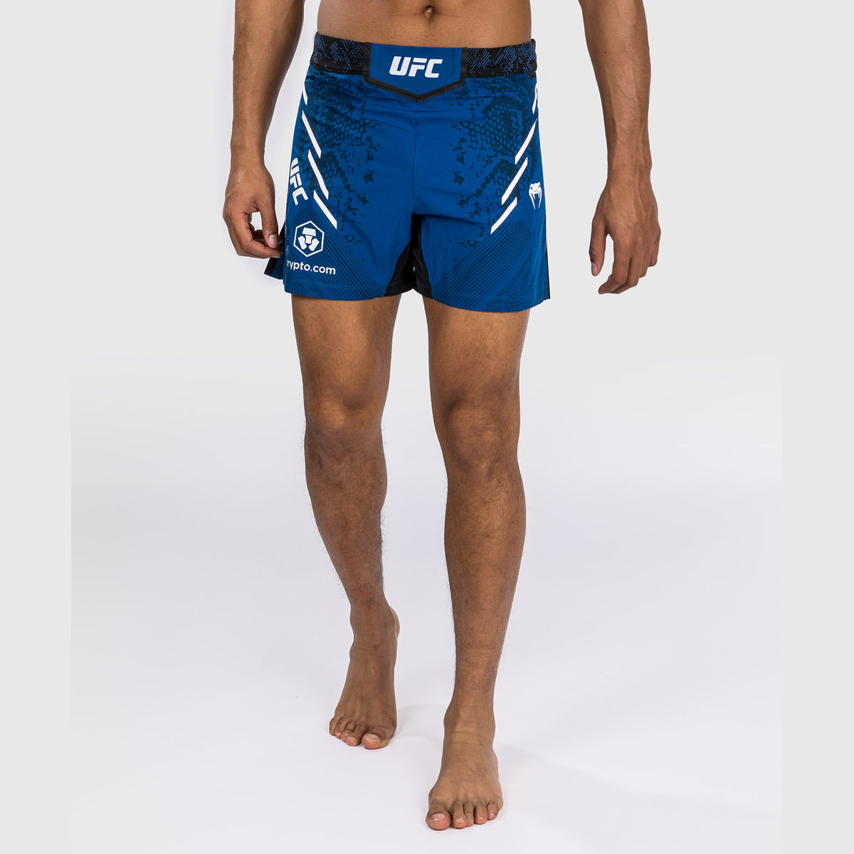 UFC Adrenaline by Venum Personalisierte Authentische Fight Night Herren-Kampfshorts - Kurze Passform - Blau