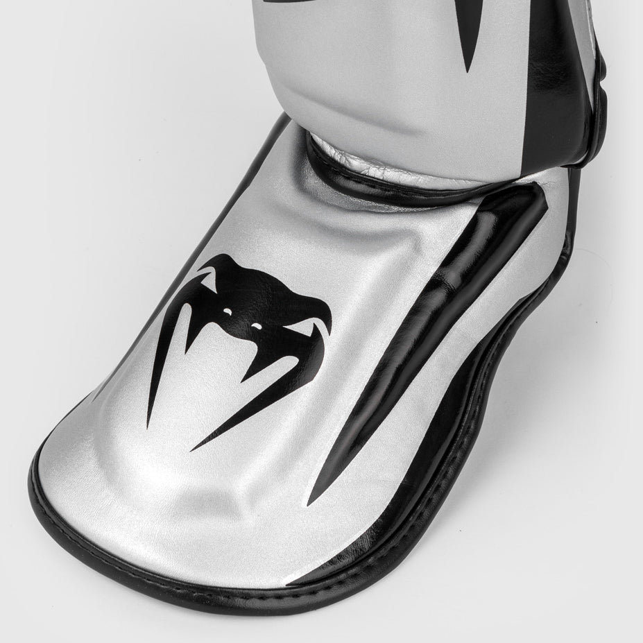 Venum Elite Standup Schienbeinschoner - Silber/Schwarz