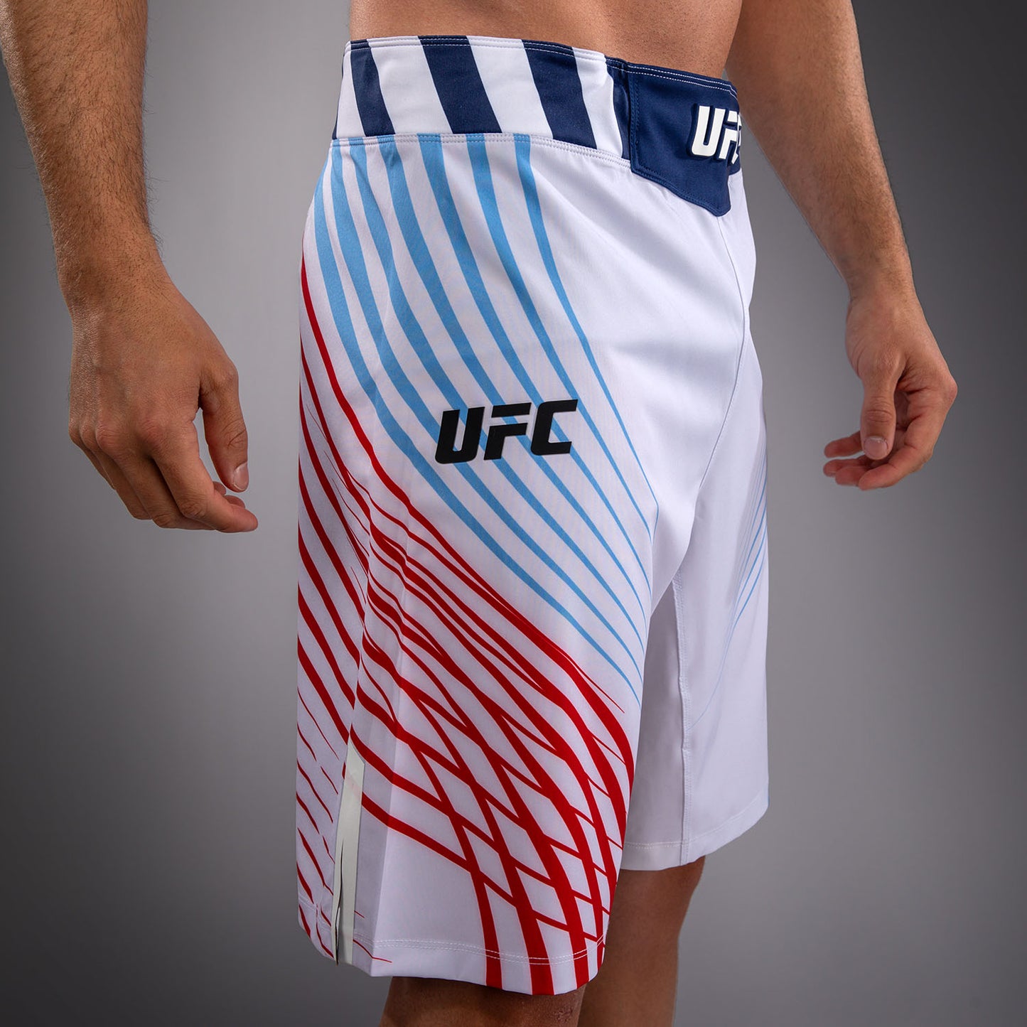 Official UFC Freedom 250 by Venum Authentic Fight Night Fight Shorts im Long Fit für Herren - Weiß