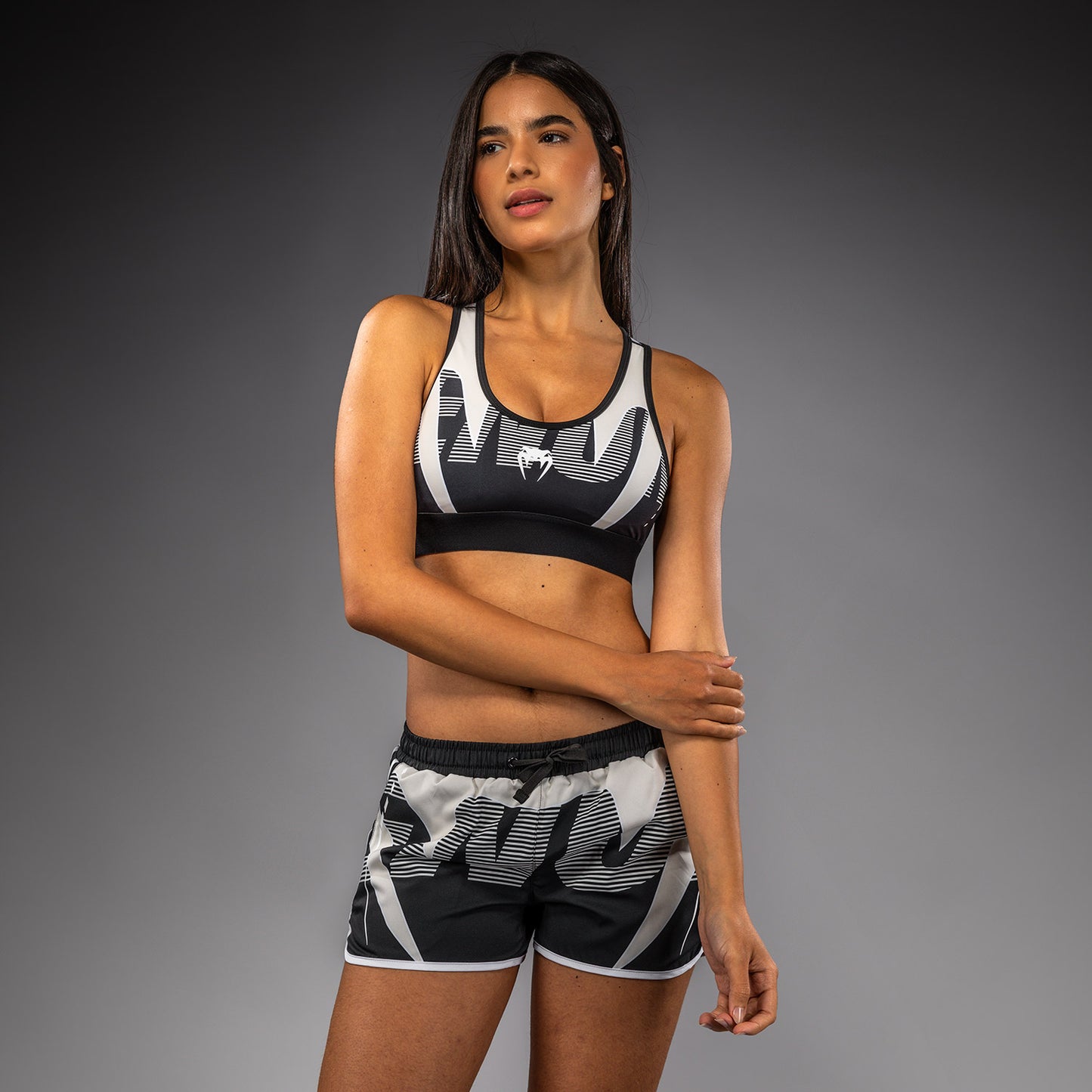Venum Adrenaline Damen Sport-BH – Schwarz/Elfenbein