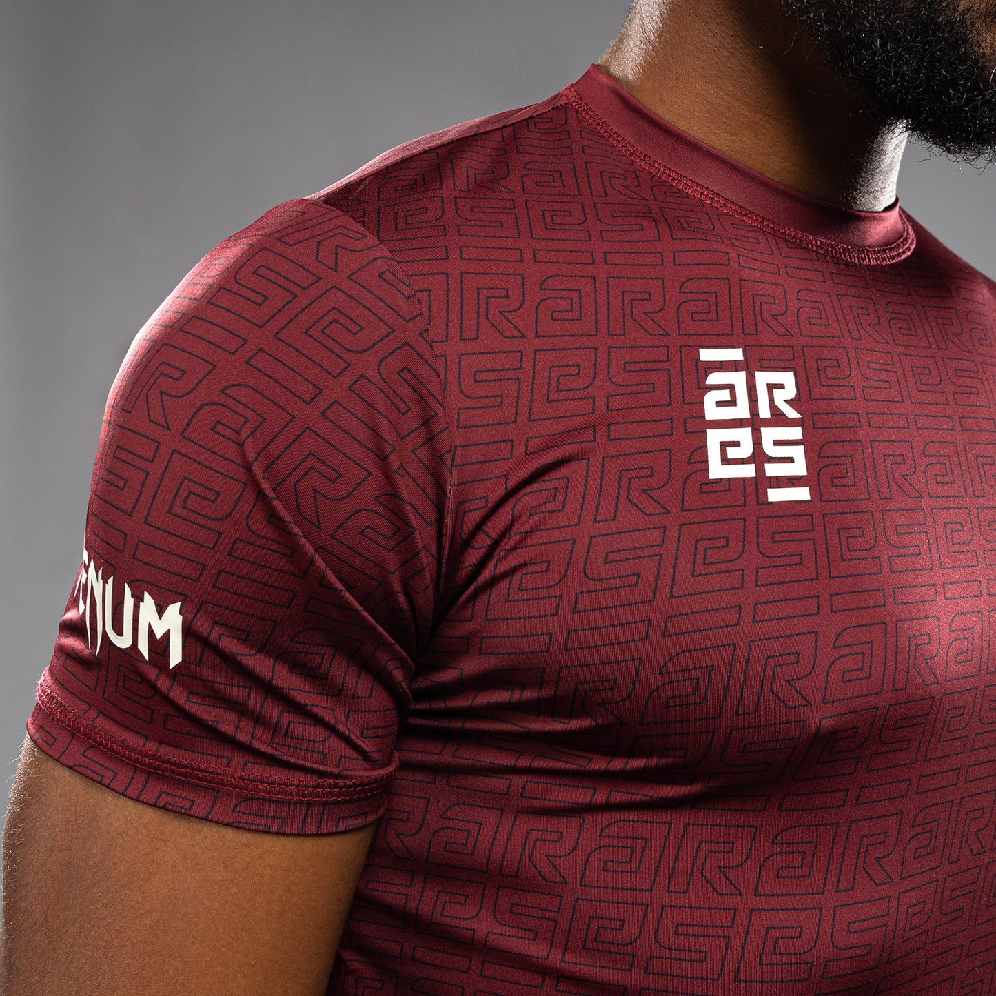 Venum x Ares Herren Dry-Tech T-shirt - Burgunder