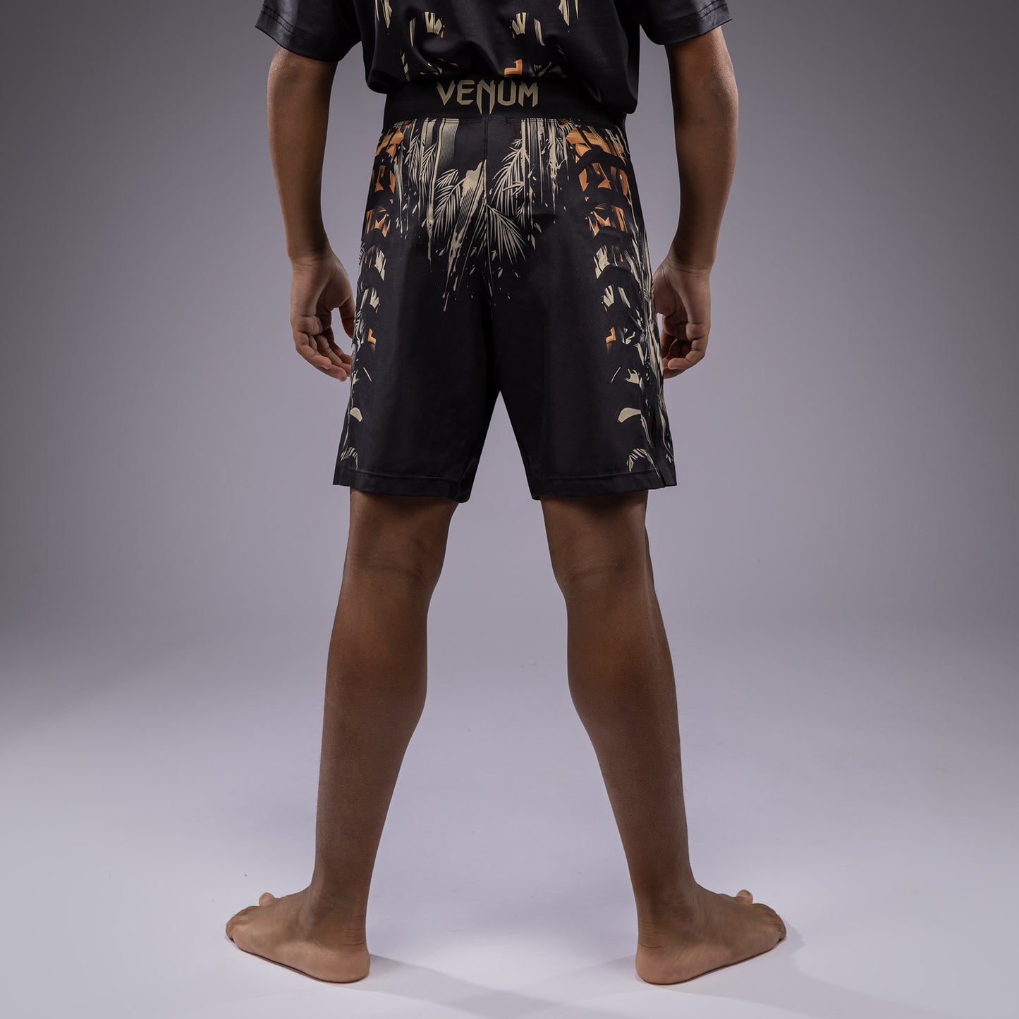 Venum Tiger Kinder Kampfshorts - Schwarz/Neonorange