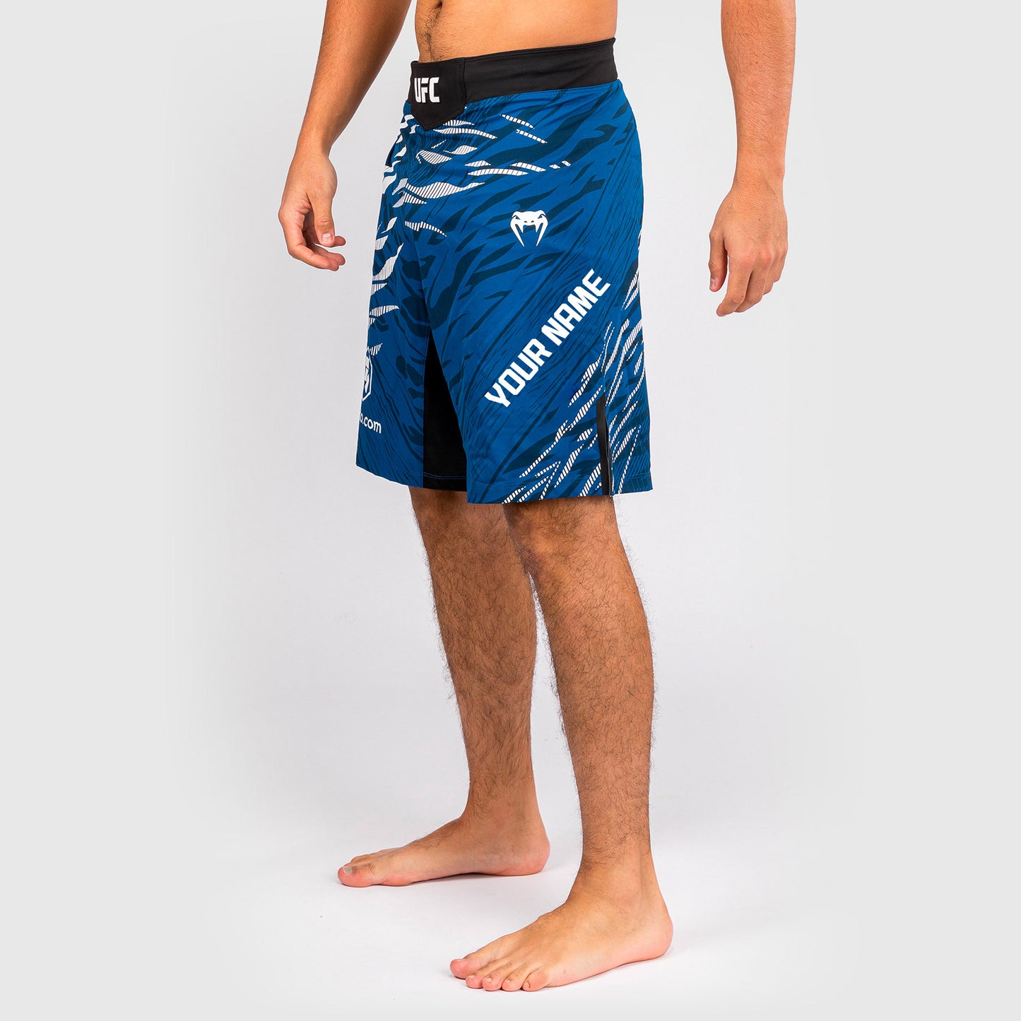 UFC Fusion by Venum Personalized Authentic Fight Night Herren Fight Short - Long Fit - Blau