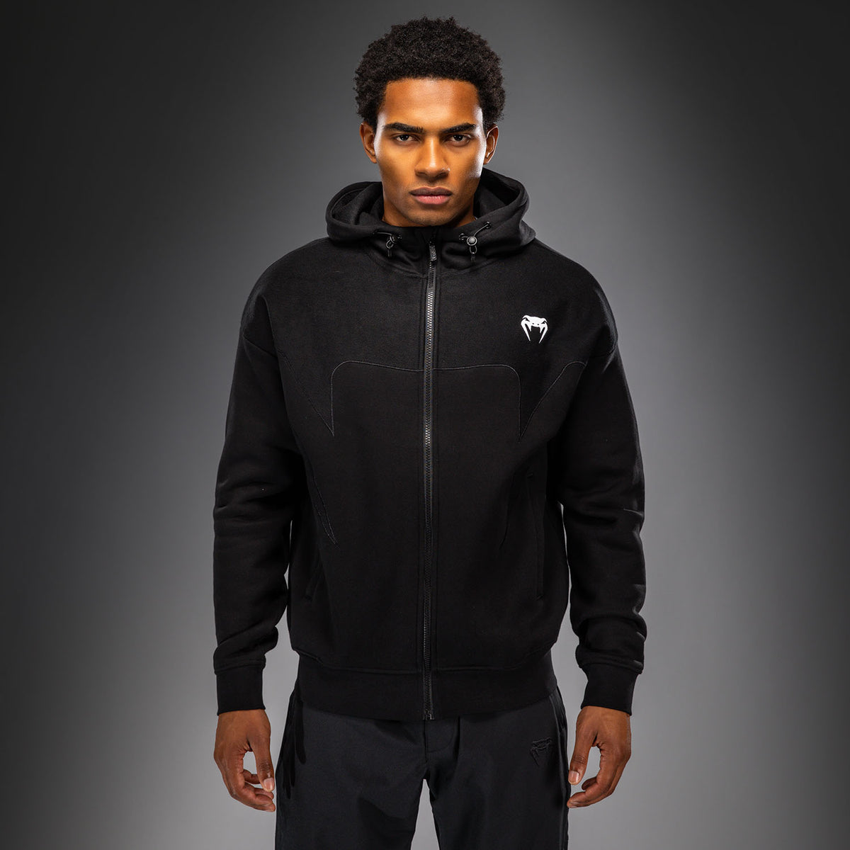 Venum Attack Fleece & Weave Trainingsjacke - Schwarz