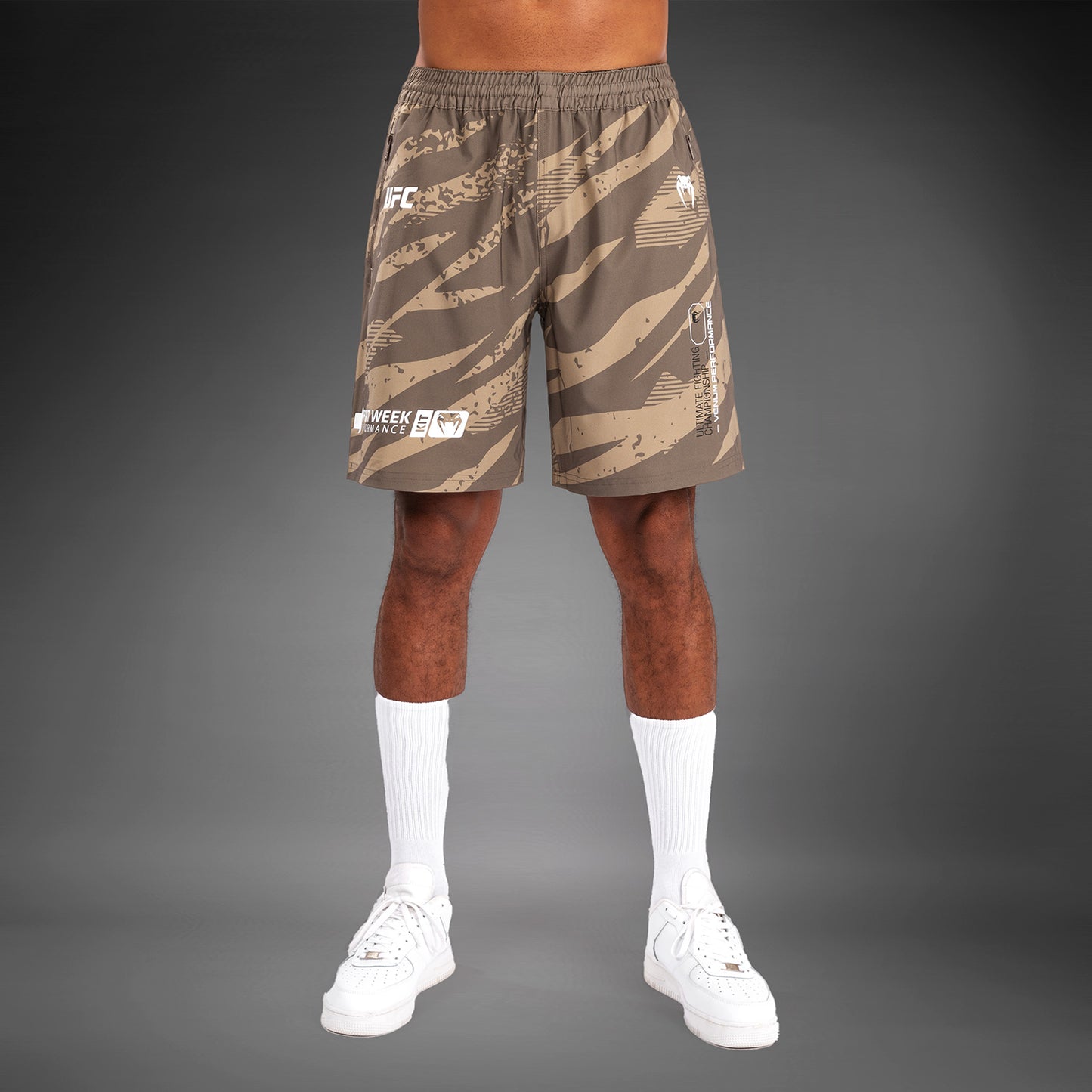 UFC Adrenaline by Venum Fight Week Performance Shorts Für Männer - Desert Camo