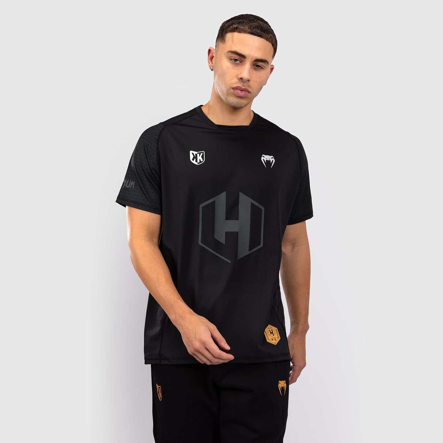 Foot Korner x Venum Hexagon MMA T-Shirt - Schwarz/Silber