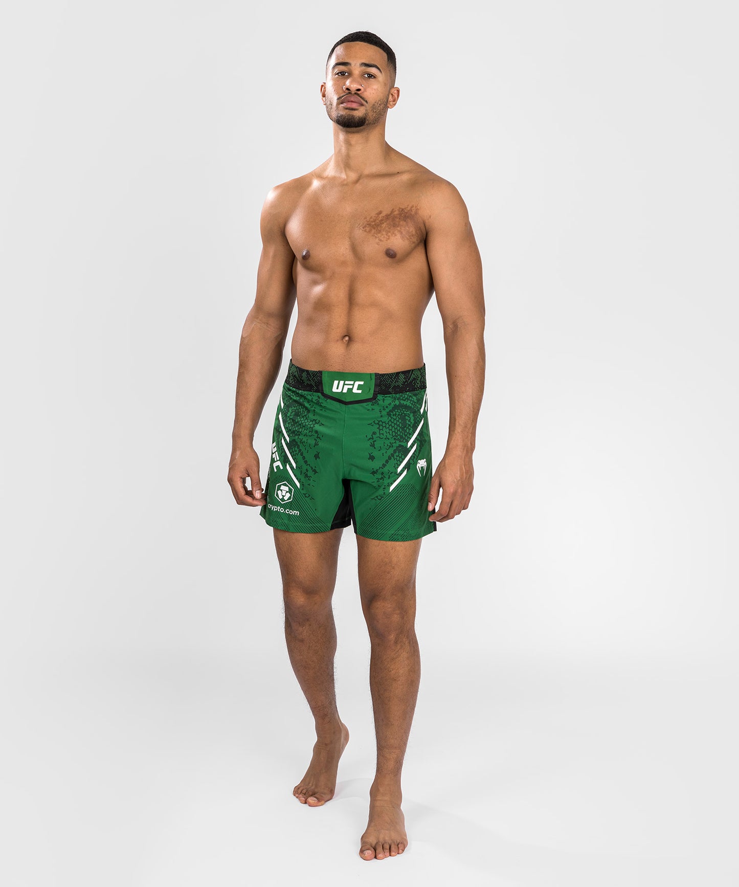 Noche UFC by Venum  Authentic Fight Night Herren Kampfhose - Kurze Passform - Grün