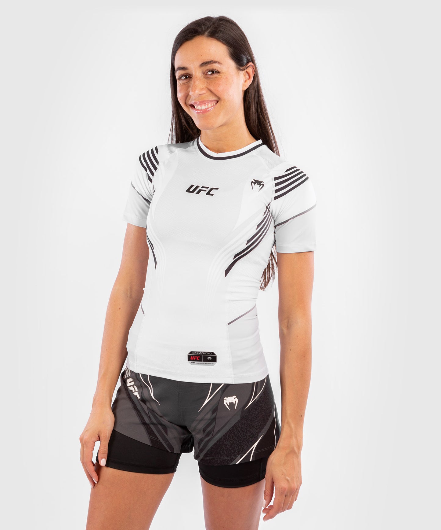 UFC Venum Authentic Fight Night Frauen Rashguard - Weiß