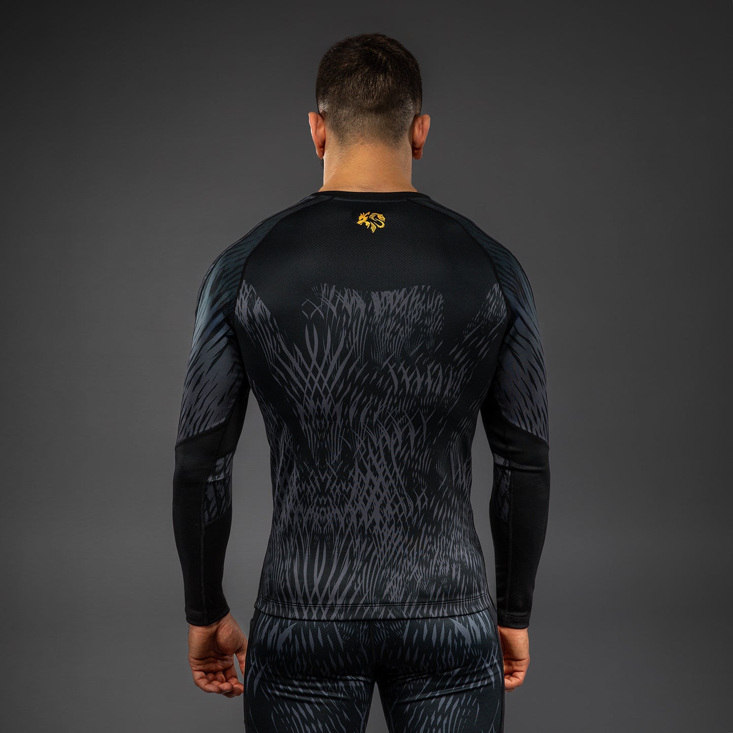 Venum x Chimaev Langarm Rashguard - Schwarz/Grau