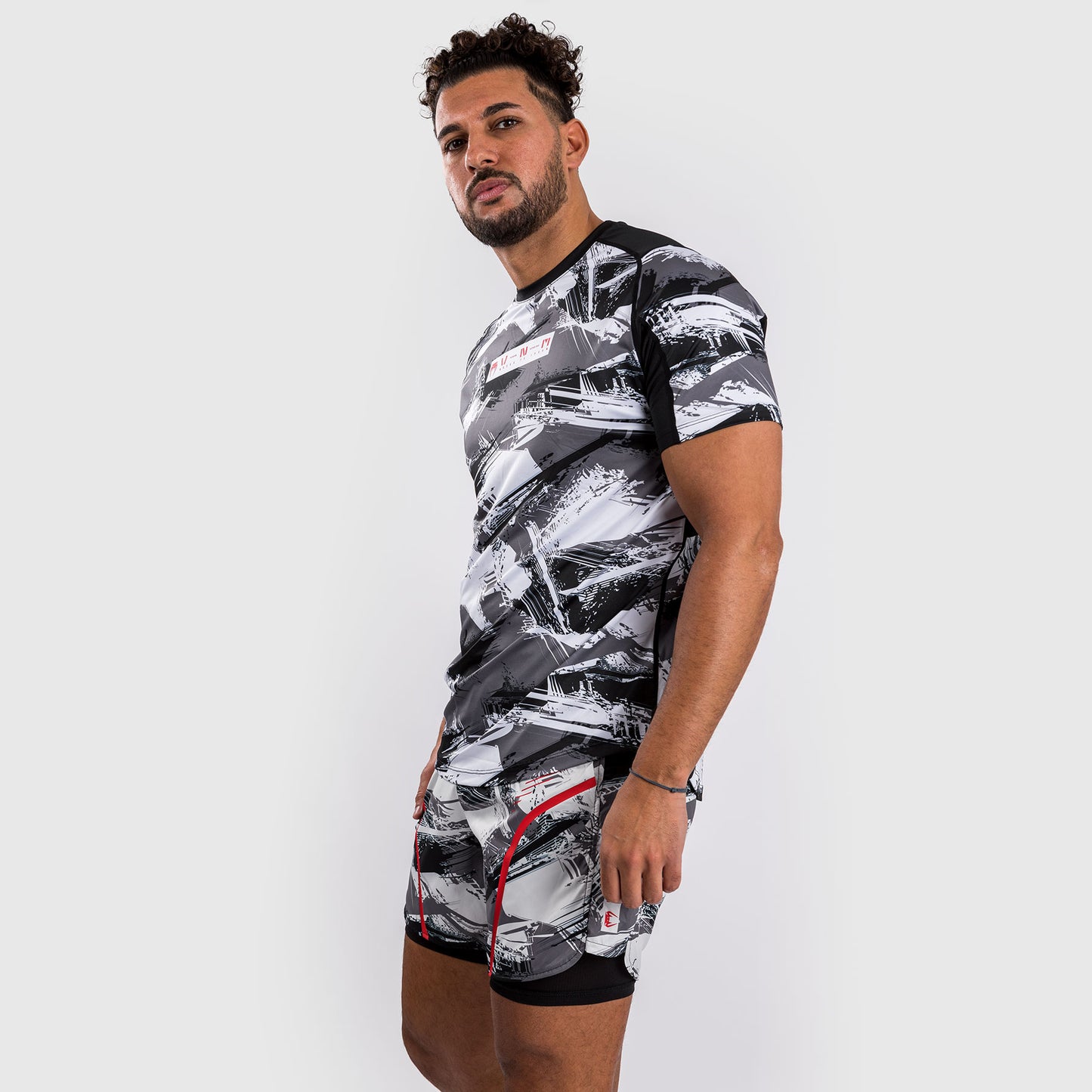 Venum Electron 3.0 Dry-Tech T-Shirt - Grau/Rot