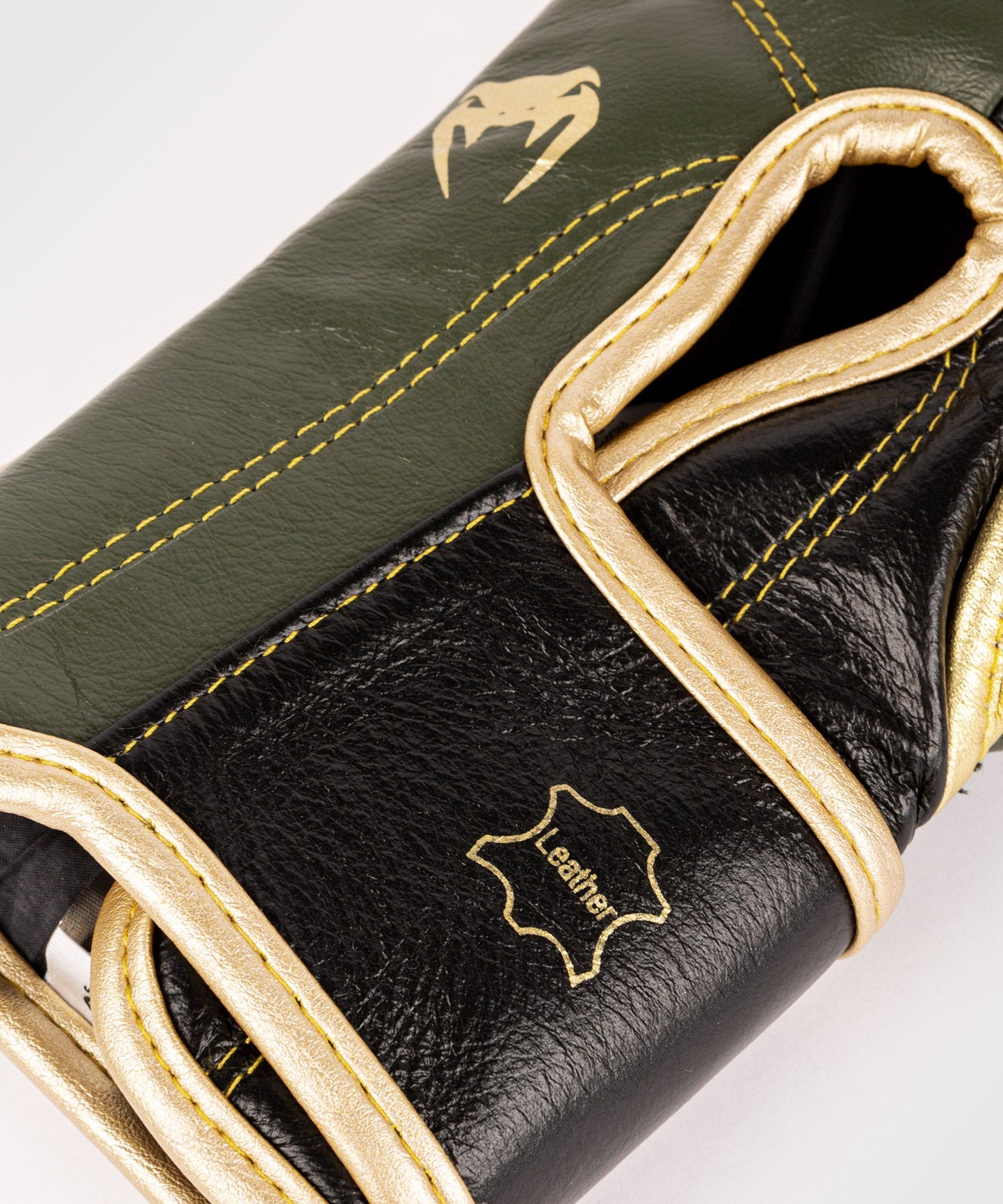 Venum Giant 2.0 professionelle Boxhandschuhe - Klettverschluss - Khaki/Gold