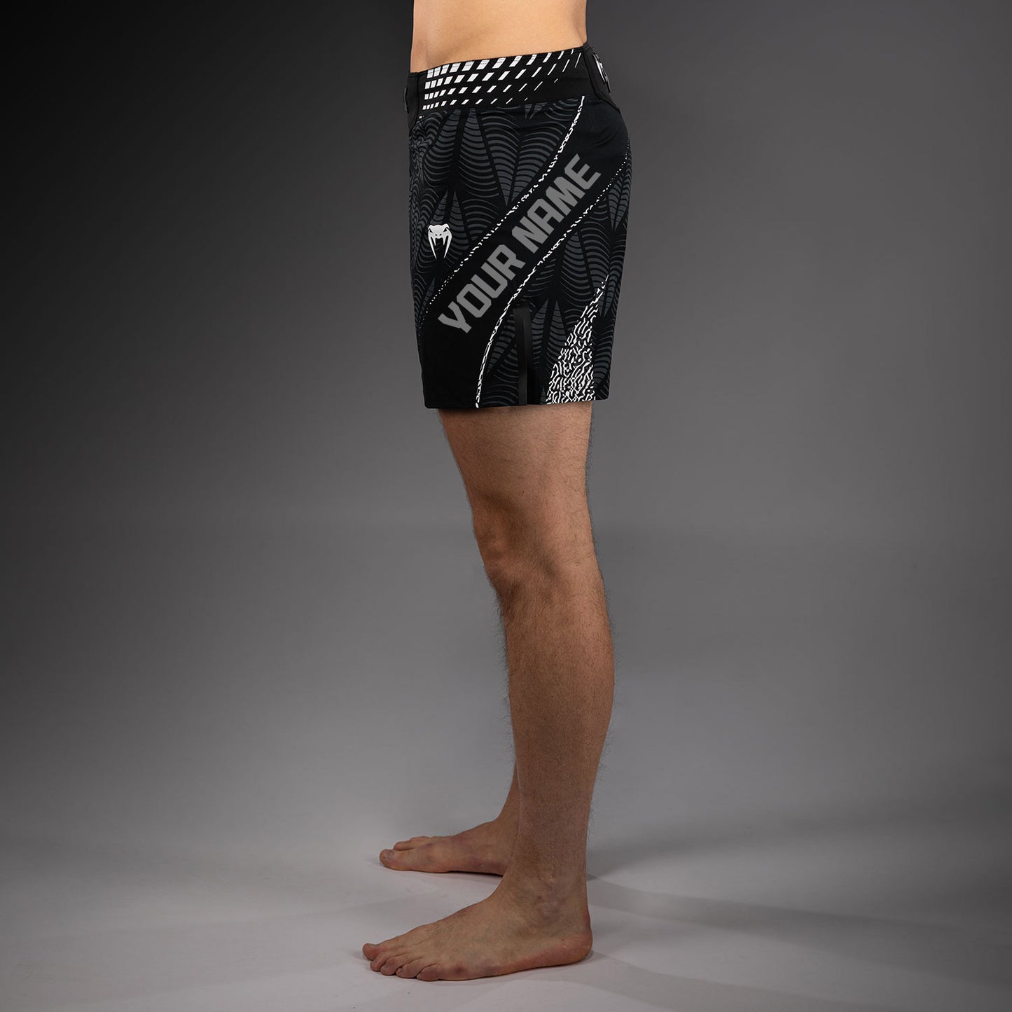 UFC Zenith by Venum Authentic Fight Night Kurze Passform Fight Short Herren Personalisiert - Schwarz
