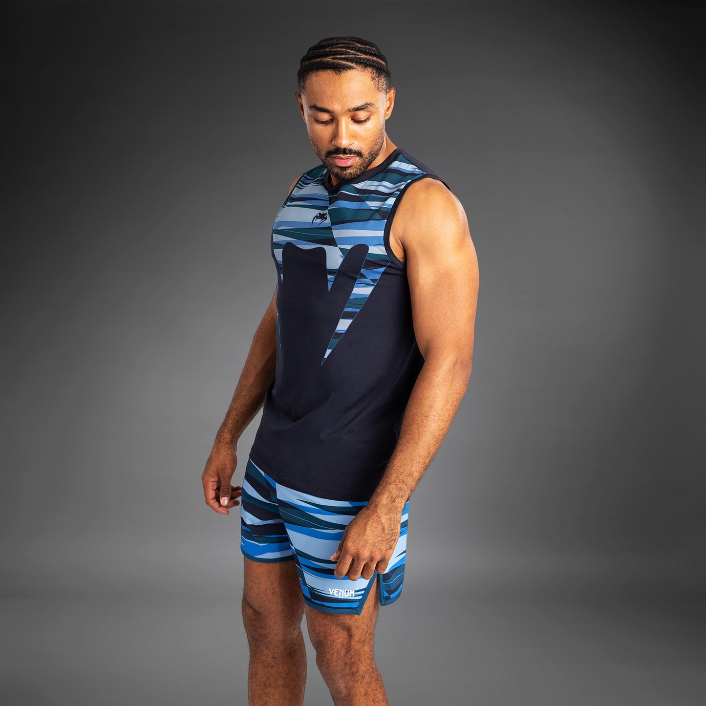 Venum Rapid Herren Tank Top - Snake Head - Shadow Blue