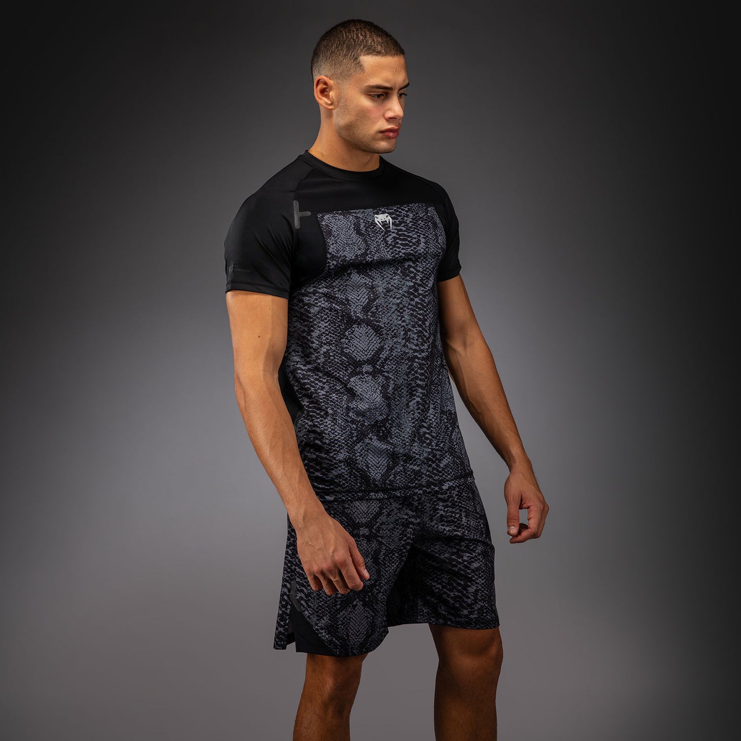 Venum G-Fit Scales Dry-Tech T‑Shirt – Schwarz/Anthrazitgrau