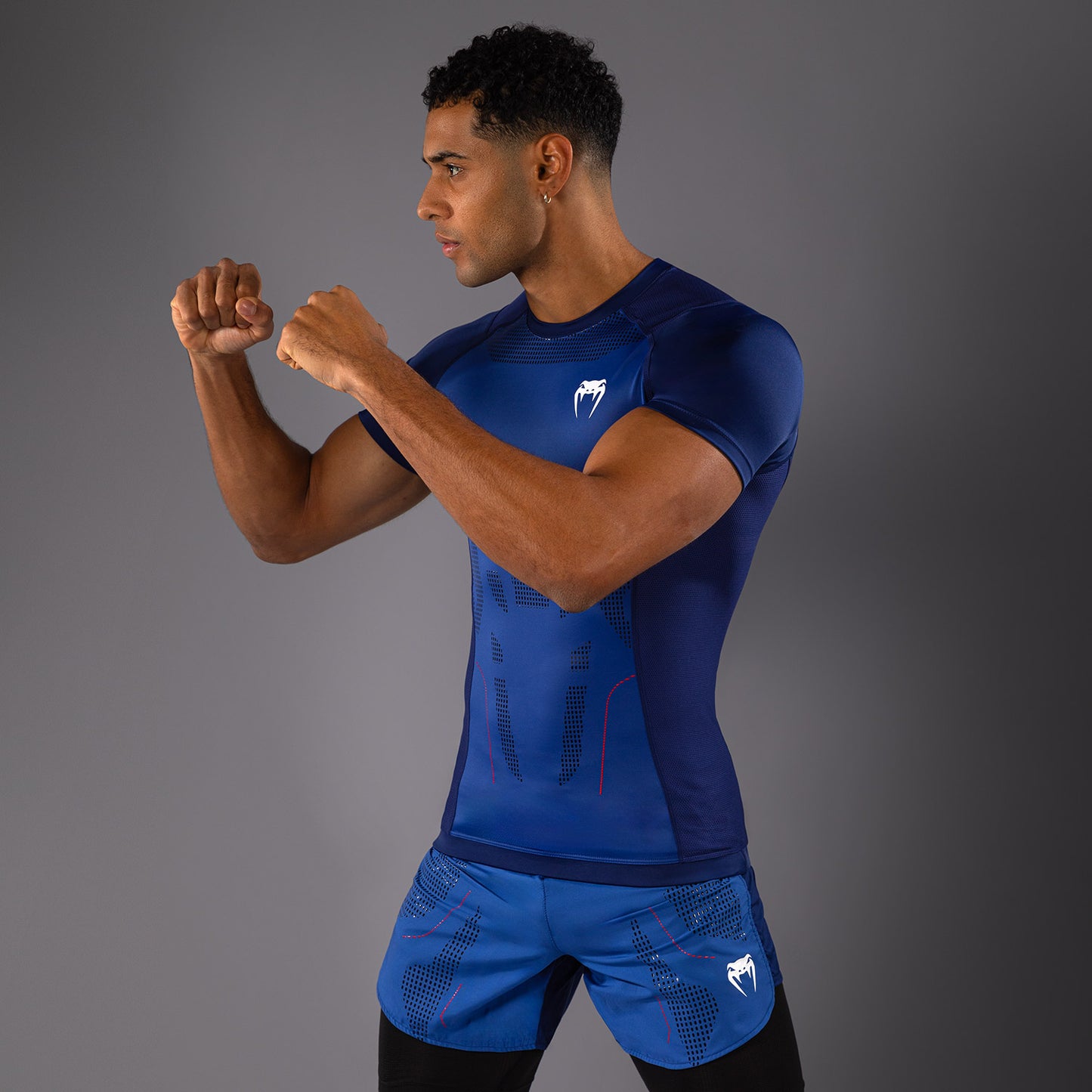 Venum Technical 3.0 Kurzarm Rashguard - Nachtblau