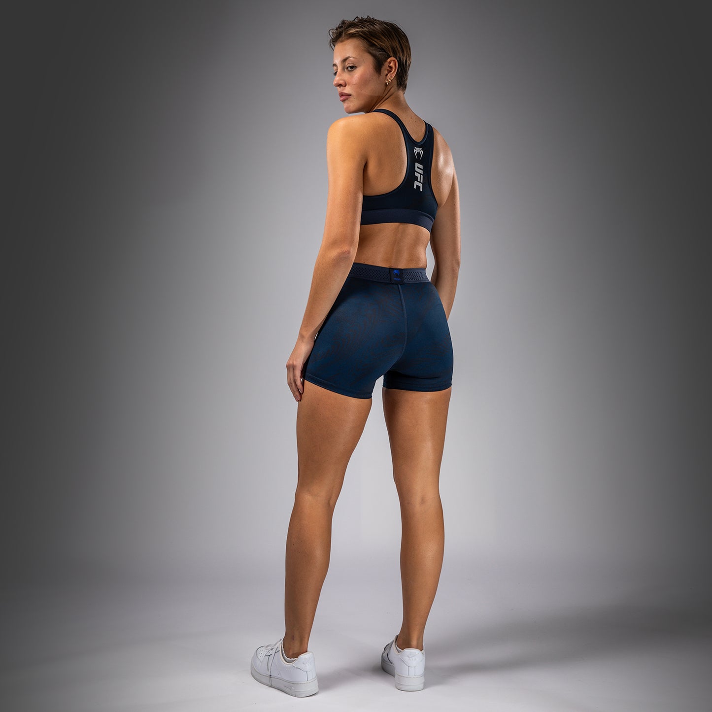 UFC Fusion by Venum Fight Week Damen Vale Tudo Short - Ozeanisches Blau