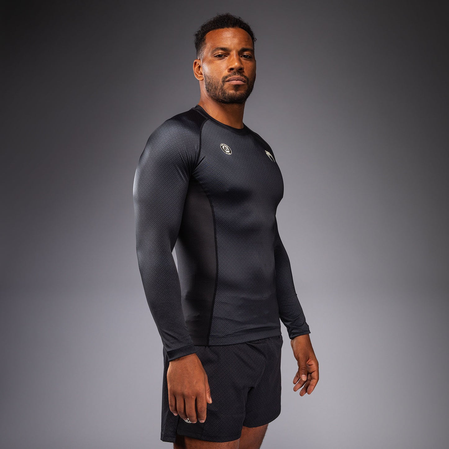 Venum x Roger Gracie Academy Langarm Rashguard - Schwarz