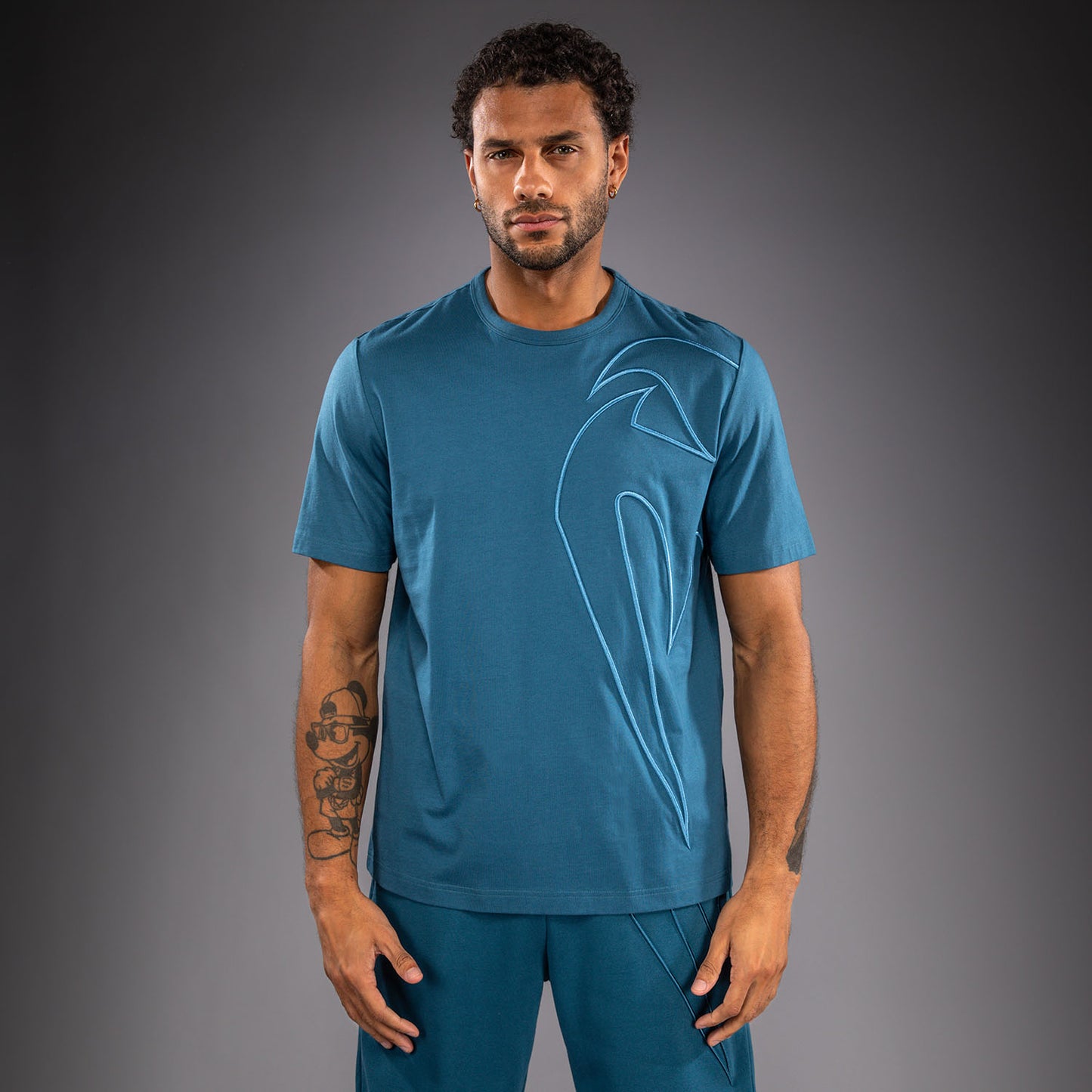 Venum Giant 3D T-Shirt aus Baumwolle - Ozeanblau