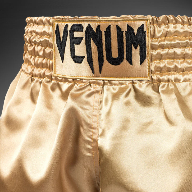 Venum Klassische Thai-Boxshorts Gold/Schwarz