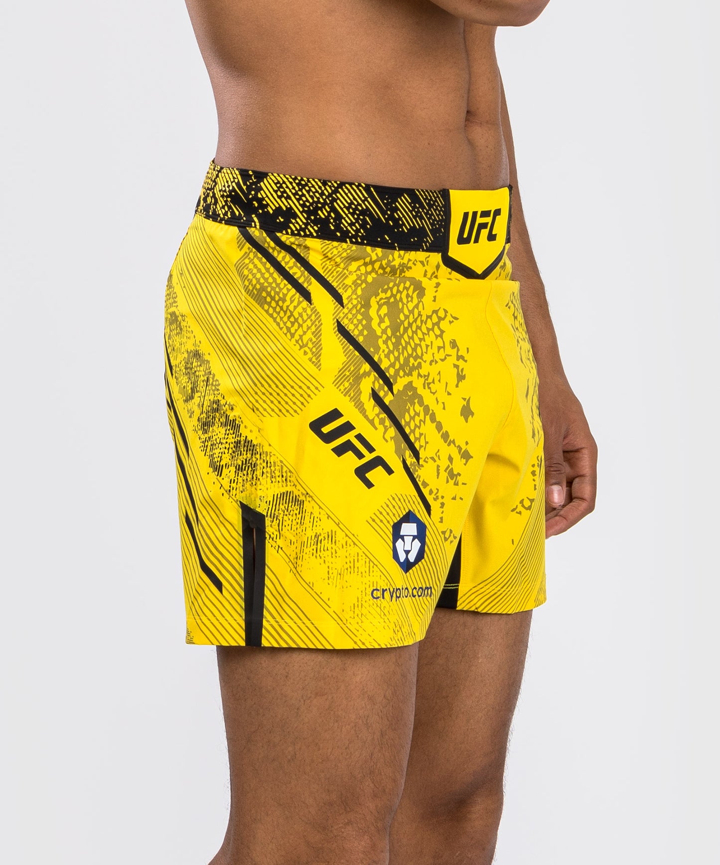 UFC Adrenaline by Venum Authentic Fight Night Fight Short für Männer - Kurze Passform - Gelb