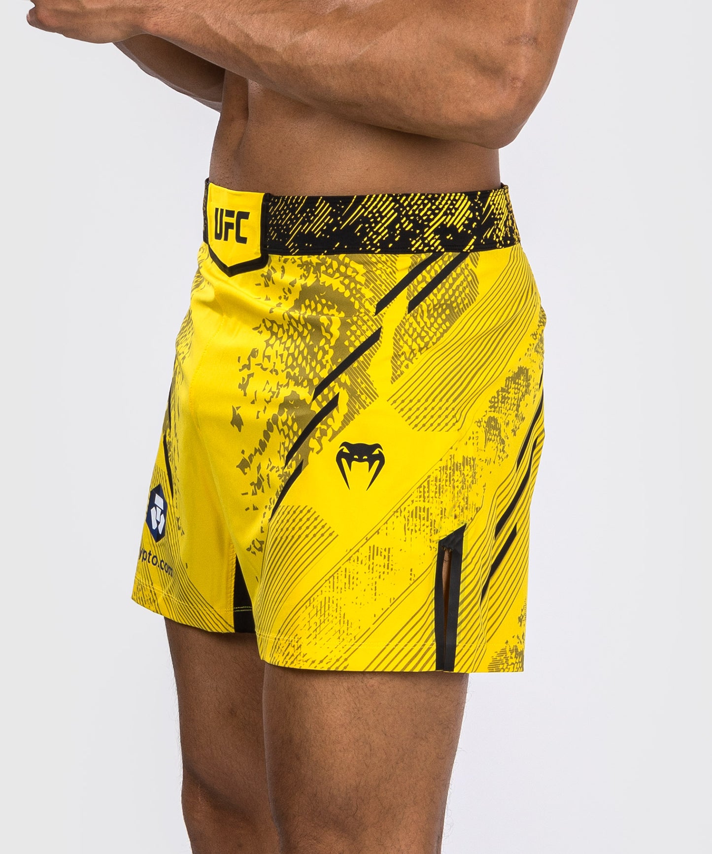 UFC Adrenaline by Venum Authentic Fight Night Fight Short für Männer - Kurze Passform - Gelb