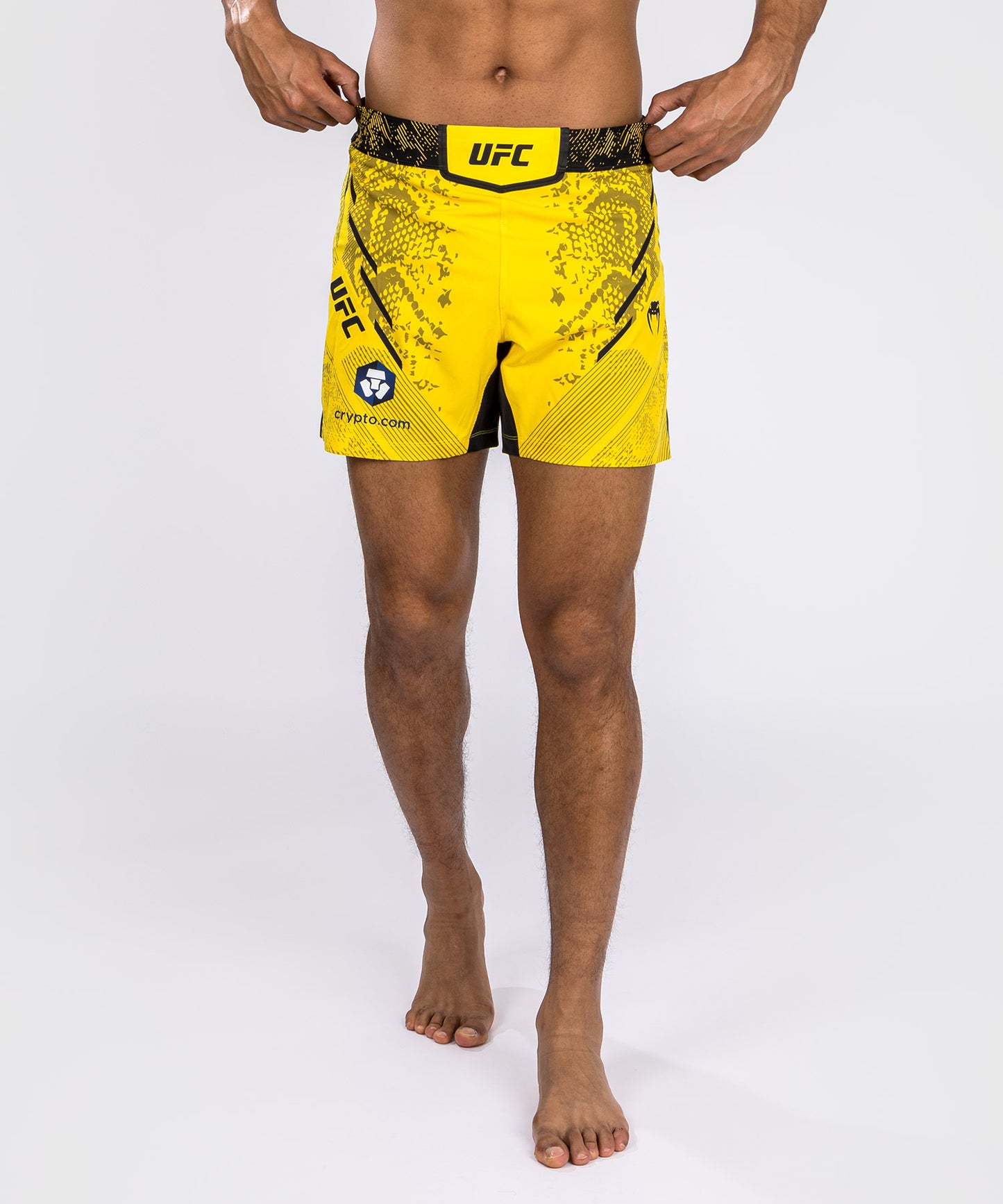 UFC Adrenaline by Venum Authentic Fight Night Fight Short für Männer - Kurze Passform - Gelb