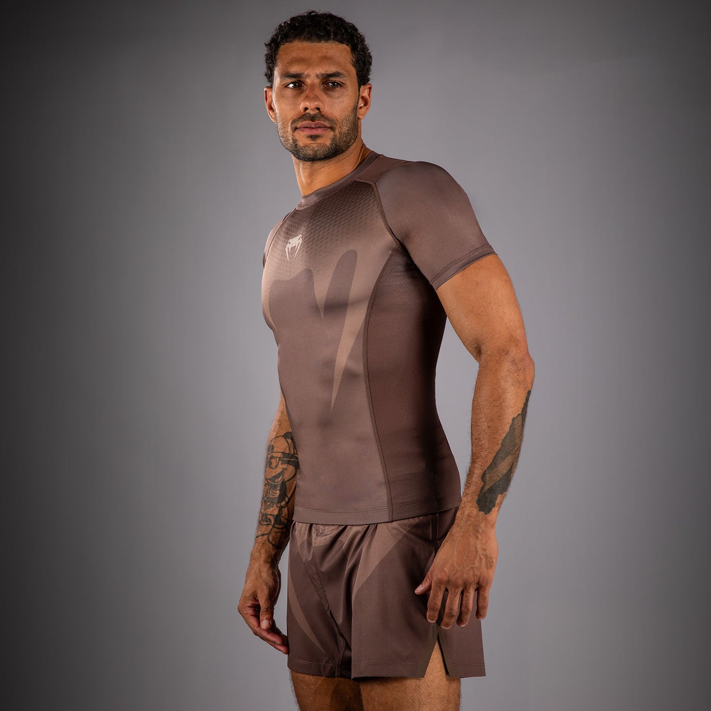 Venum No Gi Rashguards - Schokoladenbraun