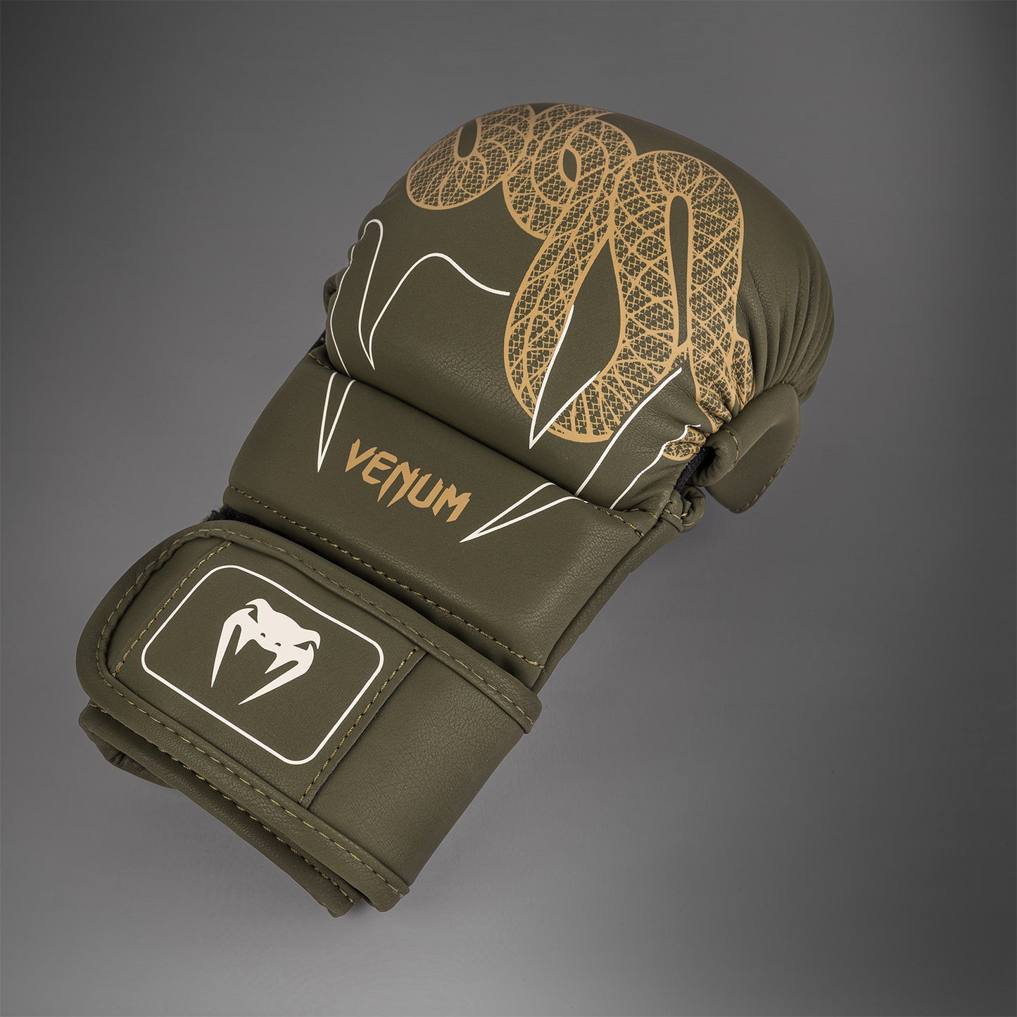 Venum Serpenti Sparring Handschuhe – Khaki/Bronze/Ivory