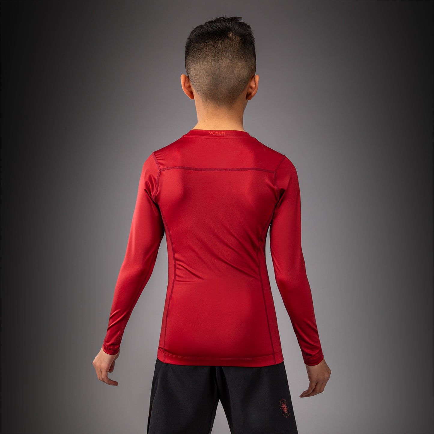 Venum Attack Langarm Rashguard - Schwarz/Rot