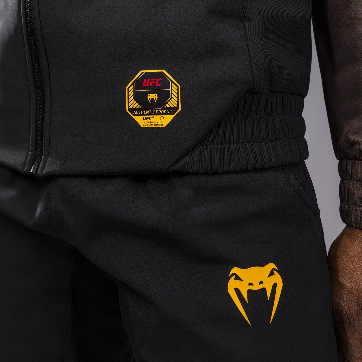 UFC Fusion by Venum Fight Week Herren Zip Hoodie - Erdiges Braun