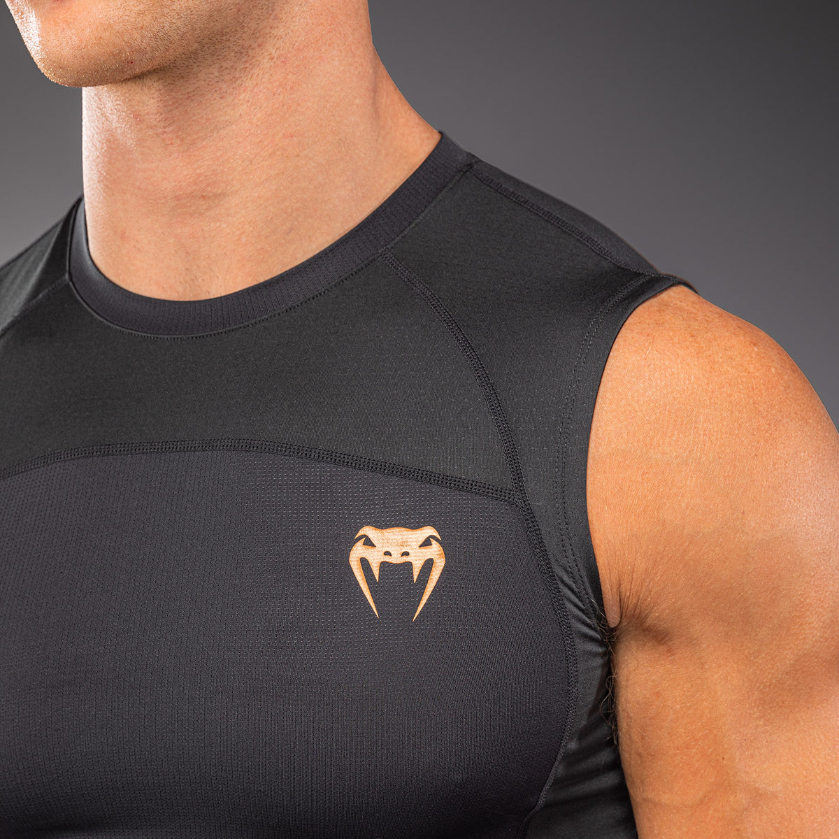 Venum G-Fit Revolution Ärmelloses Rashguard - Schwarz/Kupfer