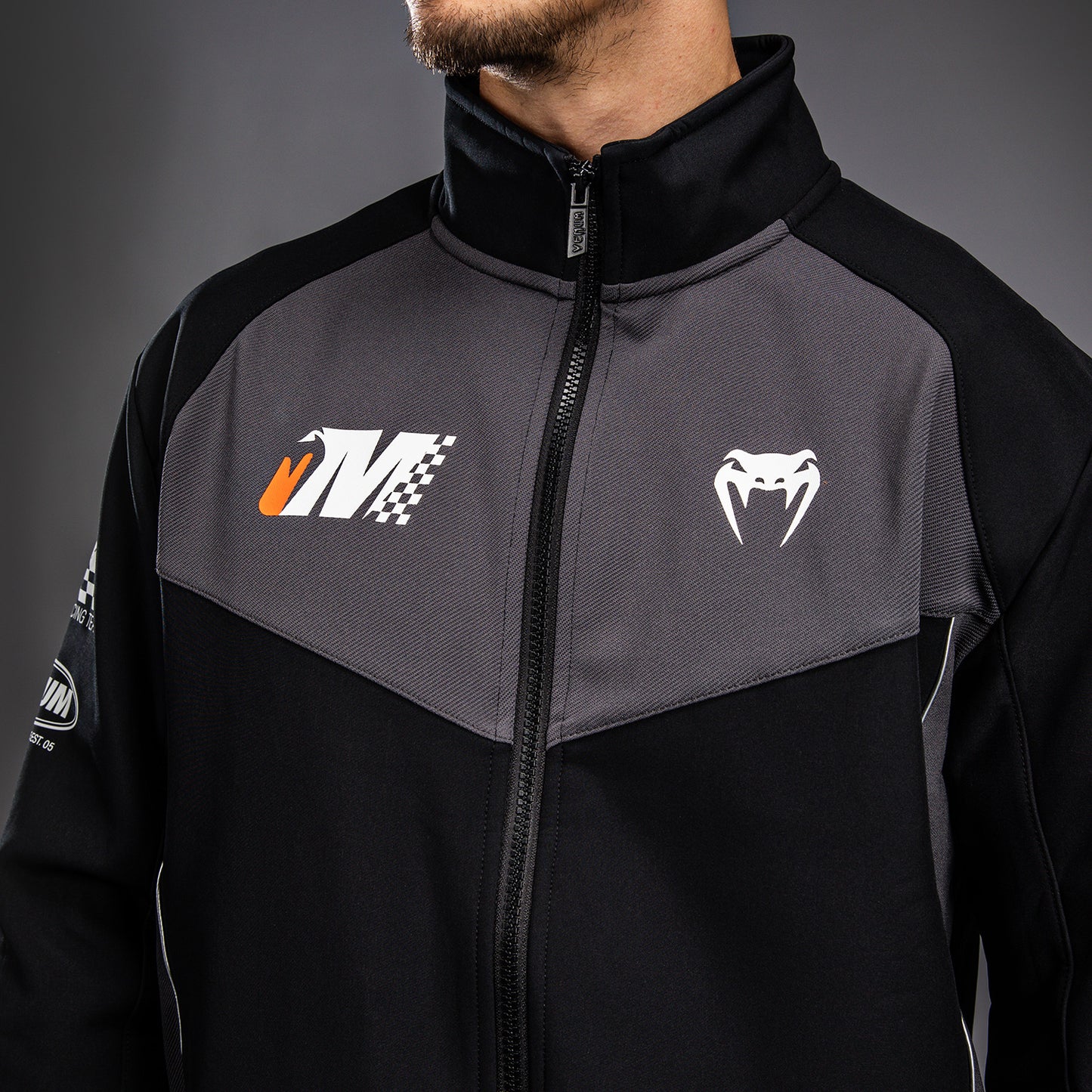 Venum Motorsport Softshell-Jacke - Tiefschwarz