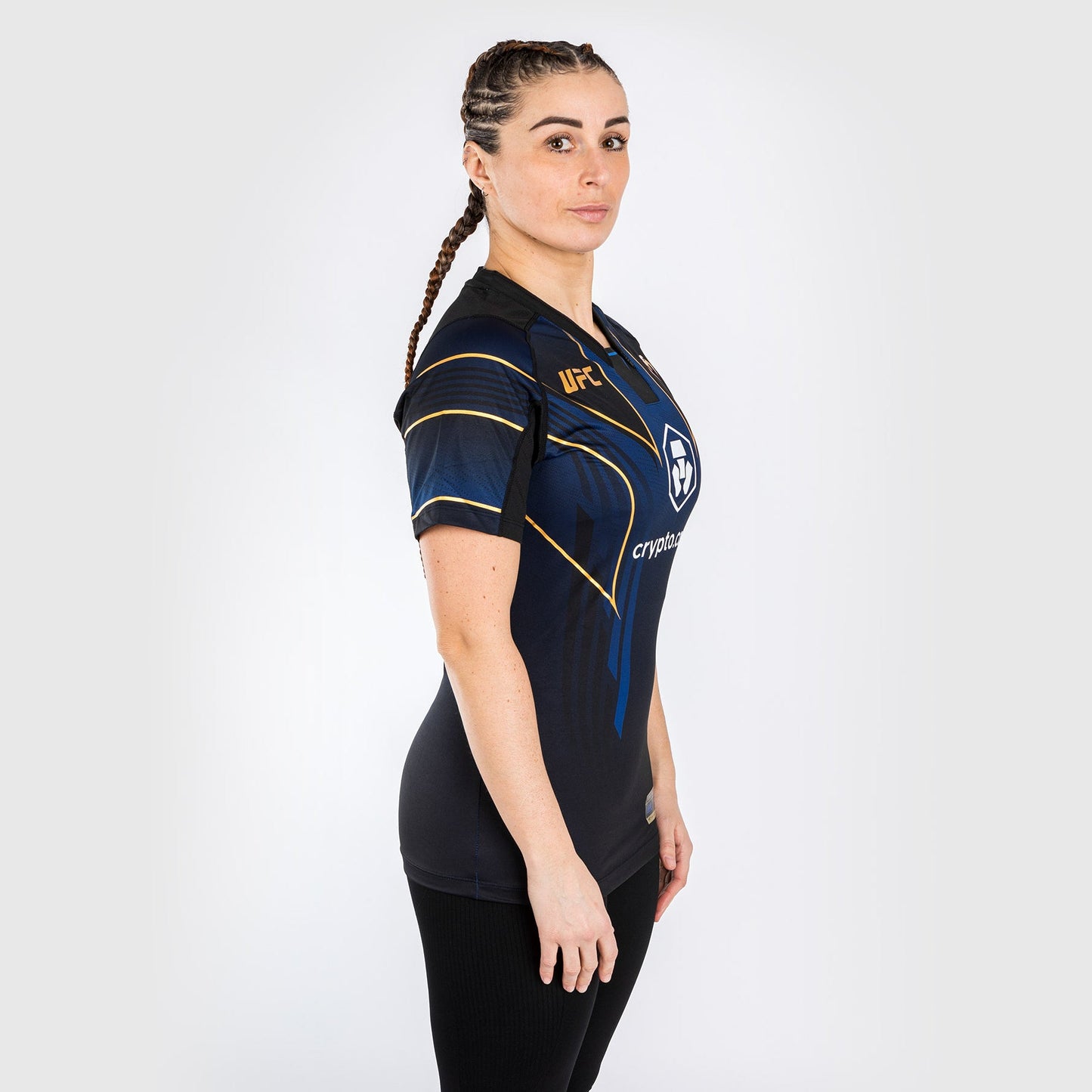 UFC Venum Personalisiertes authentisches Fight Night 2.0 Walkout-Trikot für Frauen – Midnight Edition - Champion