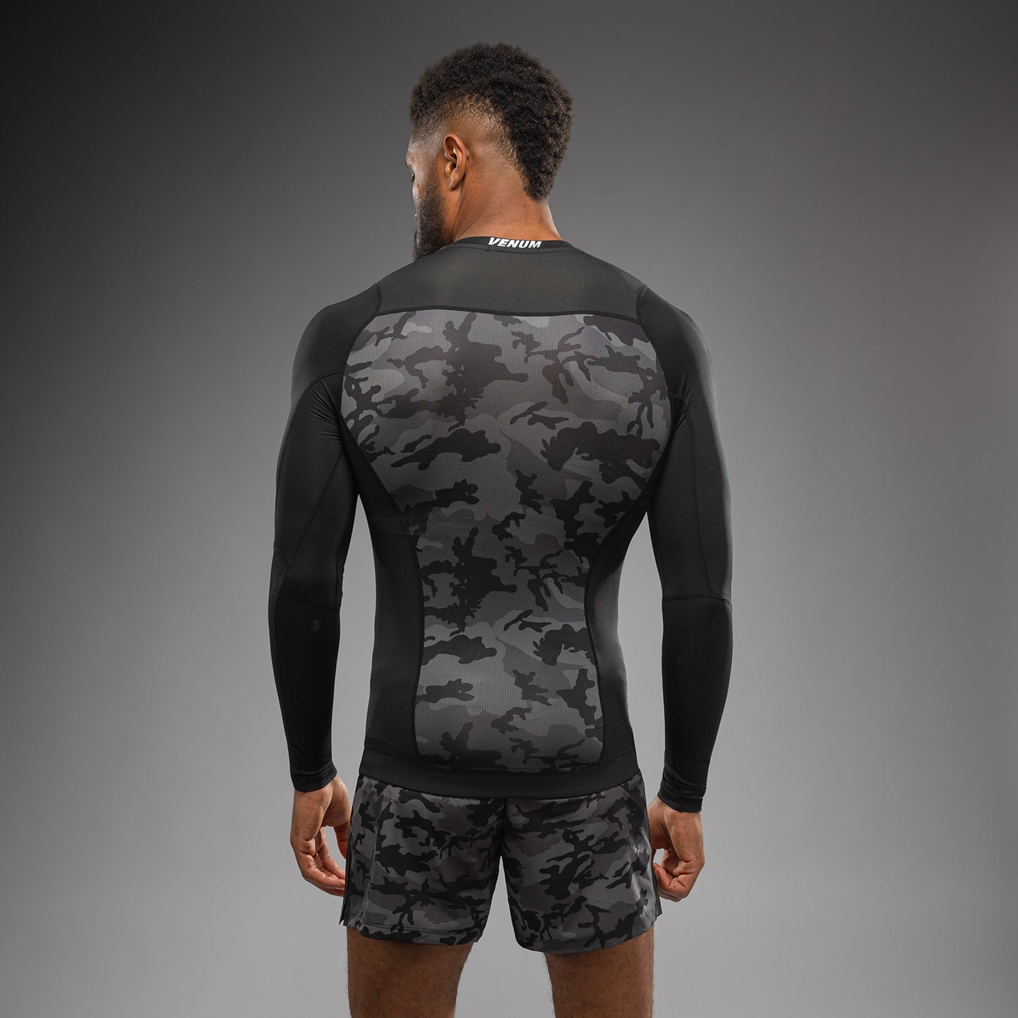 Venum x Polaris Langarm Rashguard - Schwarz/Grau