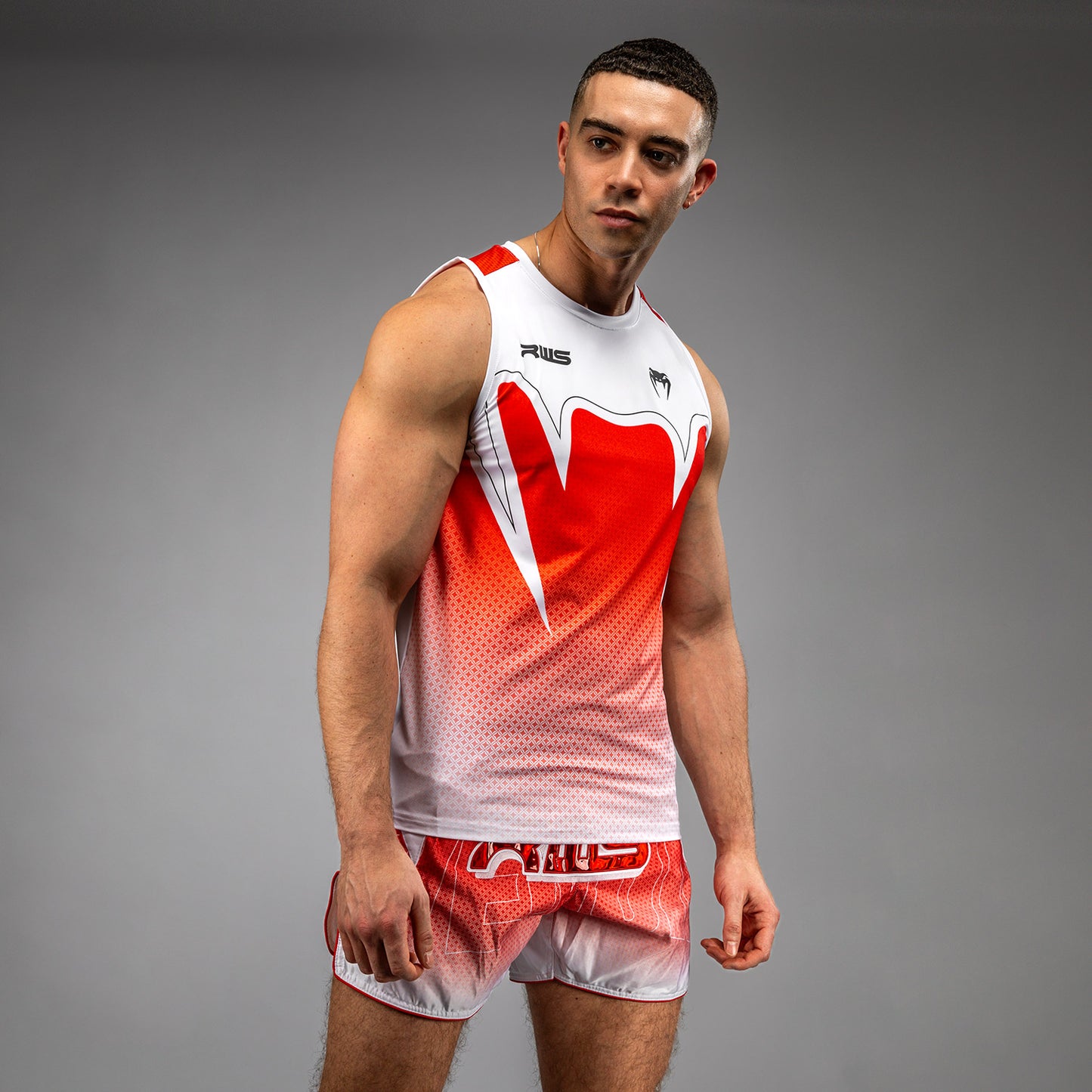 Venum x RWS 2.0 Men’s Dry-Tech Tank Top – Weiß/Rot