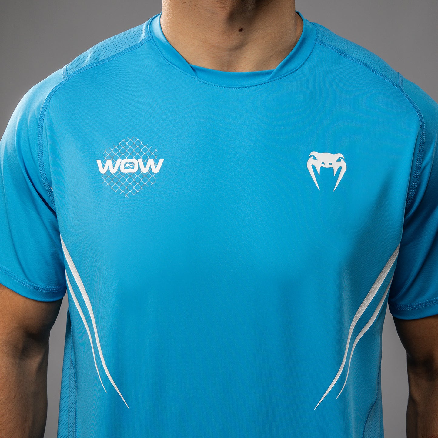 Venum x WOW FC Dry-Tech T-Shirt - Pacific Blue