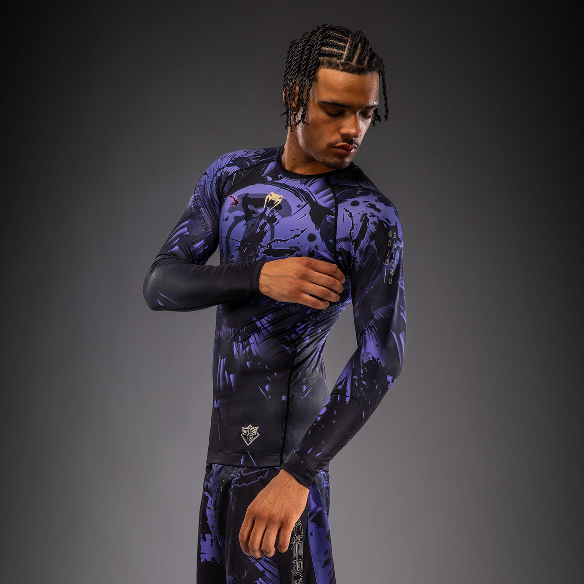 Jujutsu Kaisen x Venum Gojo Langarm Rashguard – Lila